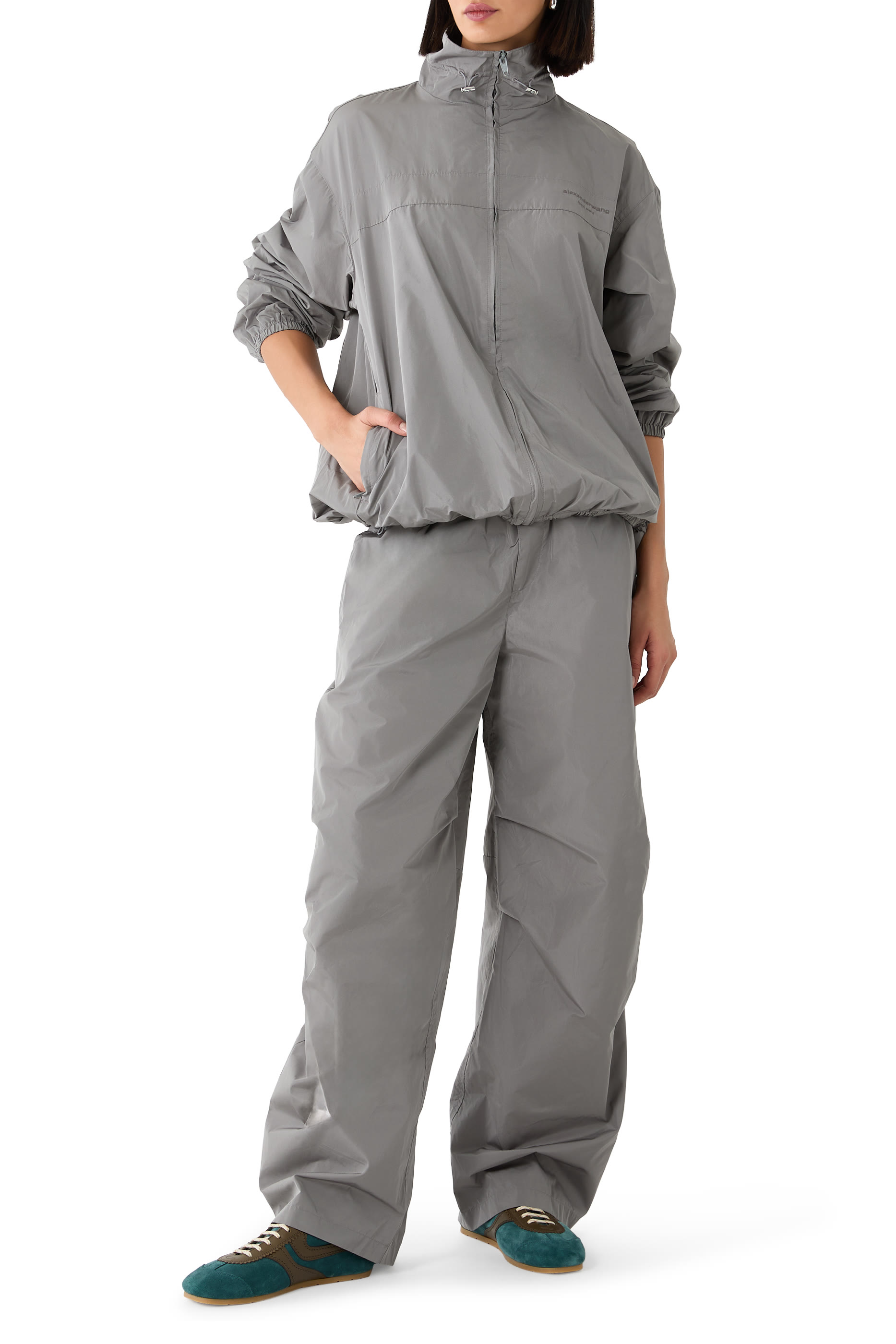 Boxer Waist Mid-Rise Track Pant