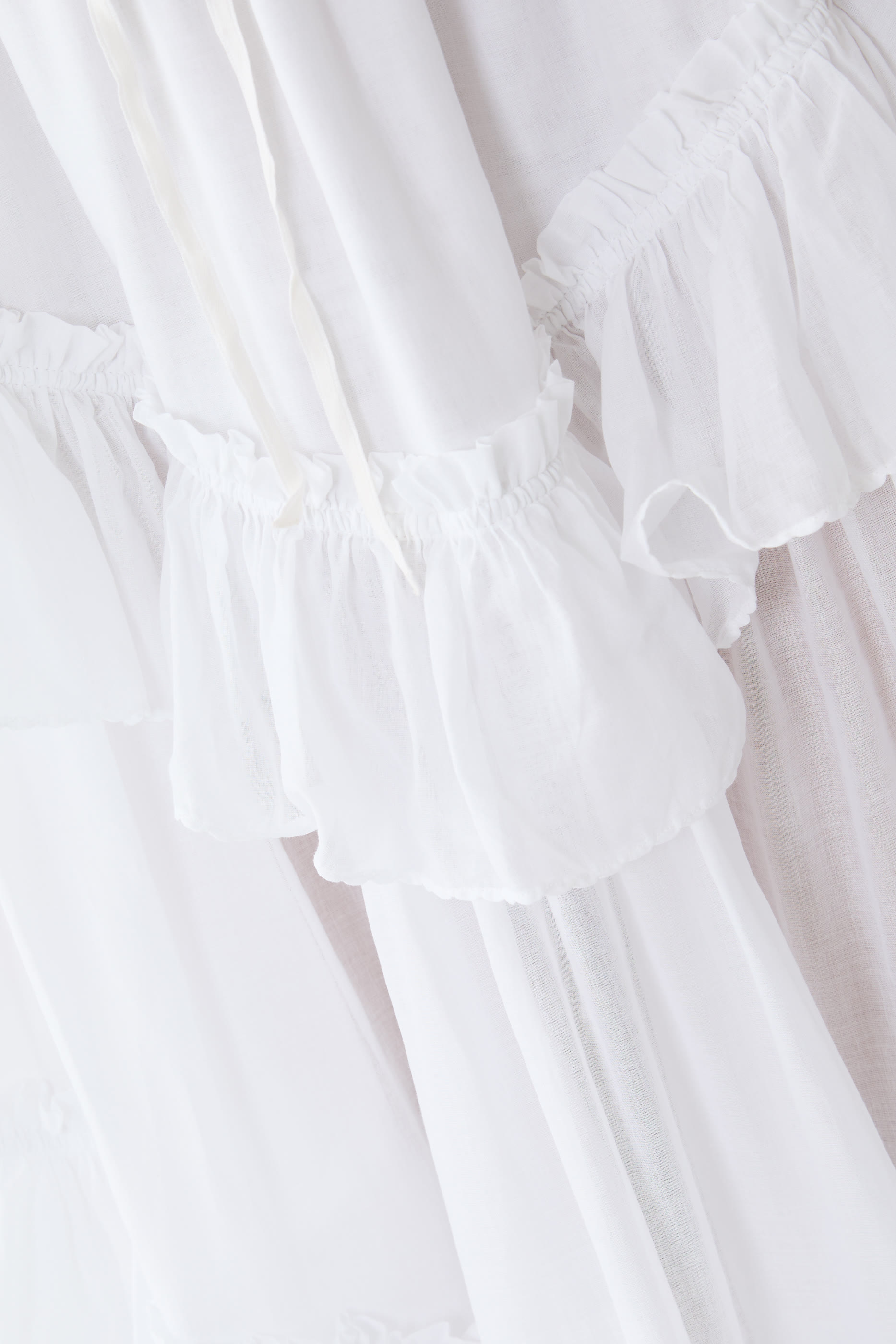 Layered Ruffled Midi Skirt