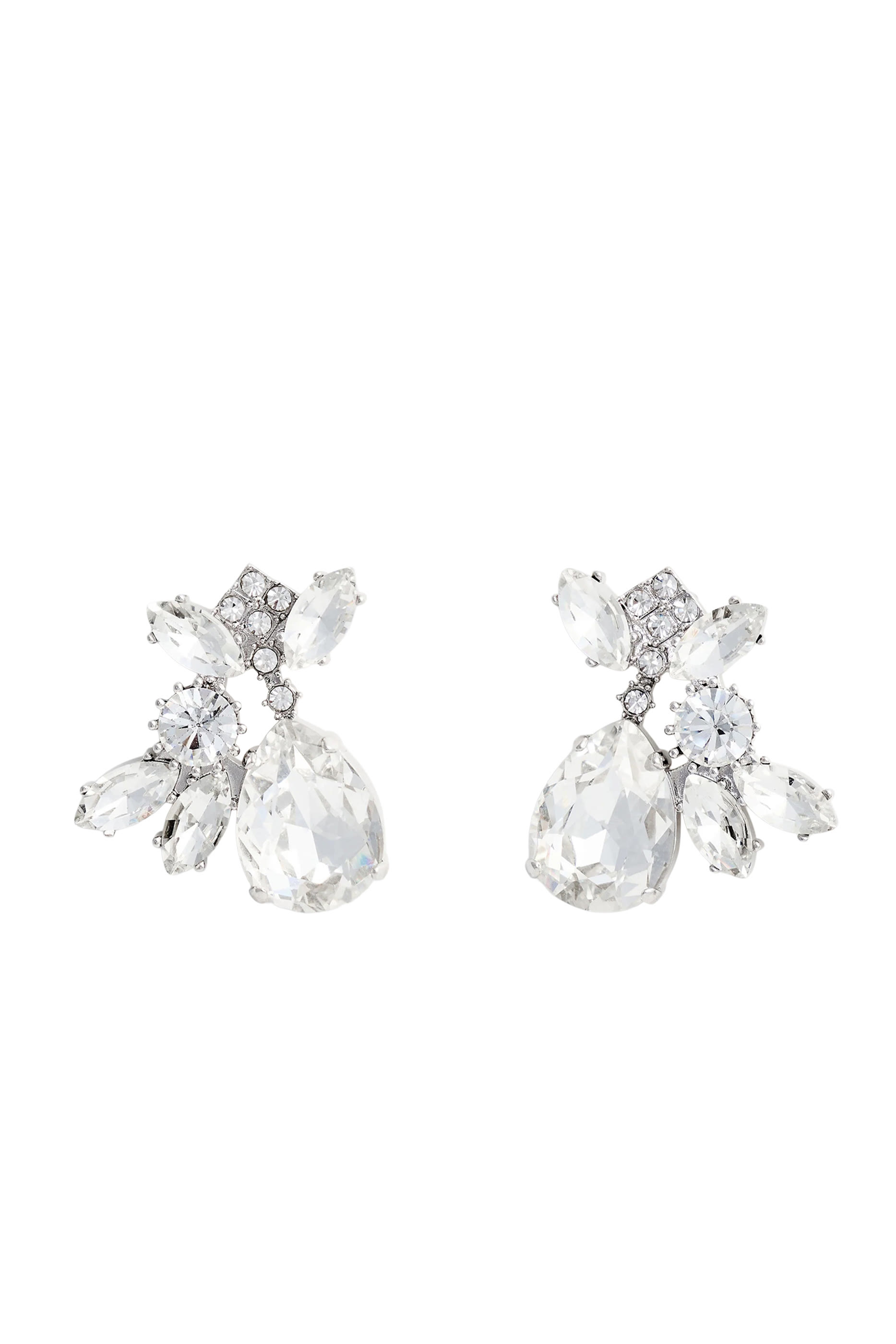 Multi Crystal Cluster Earrings