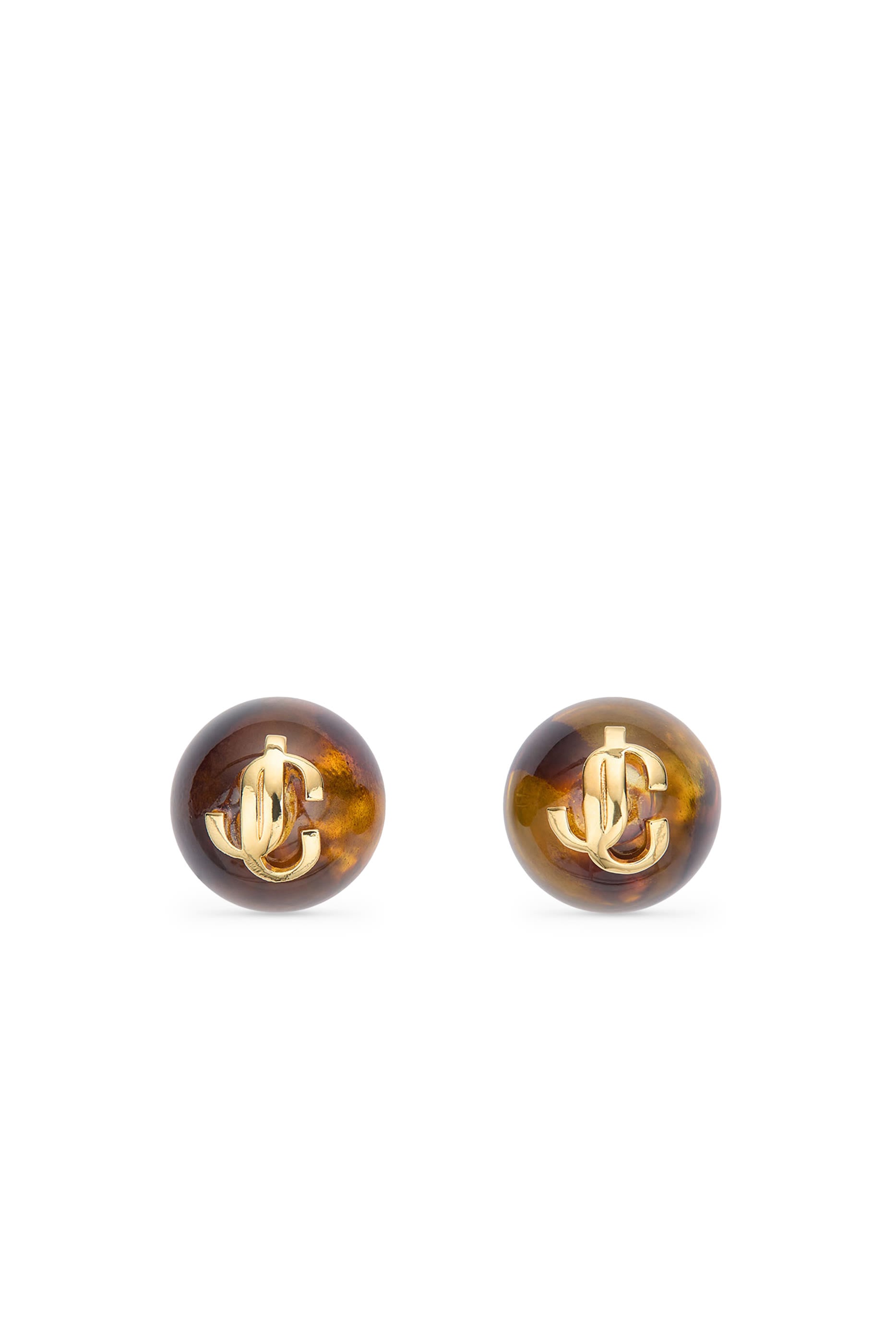 Beads Logo Earrings, Brass