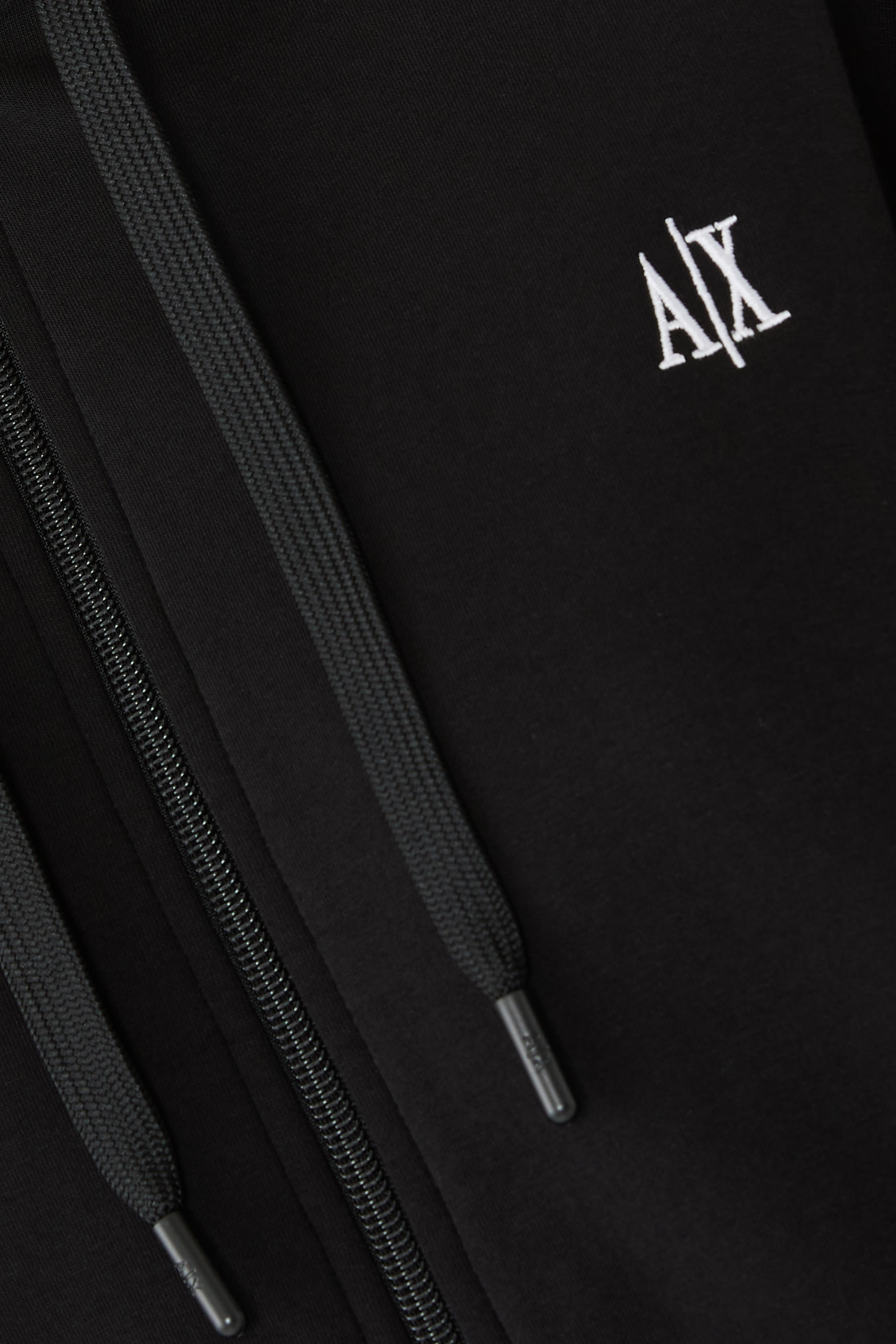 AX Logo Stretch Bonded Cotton Sweatshirt