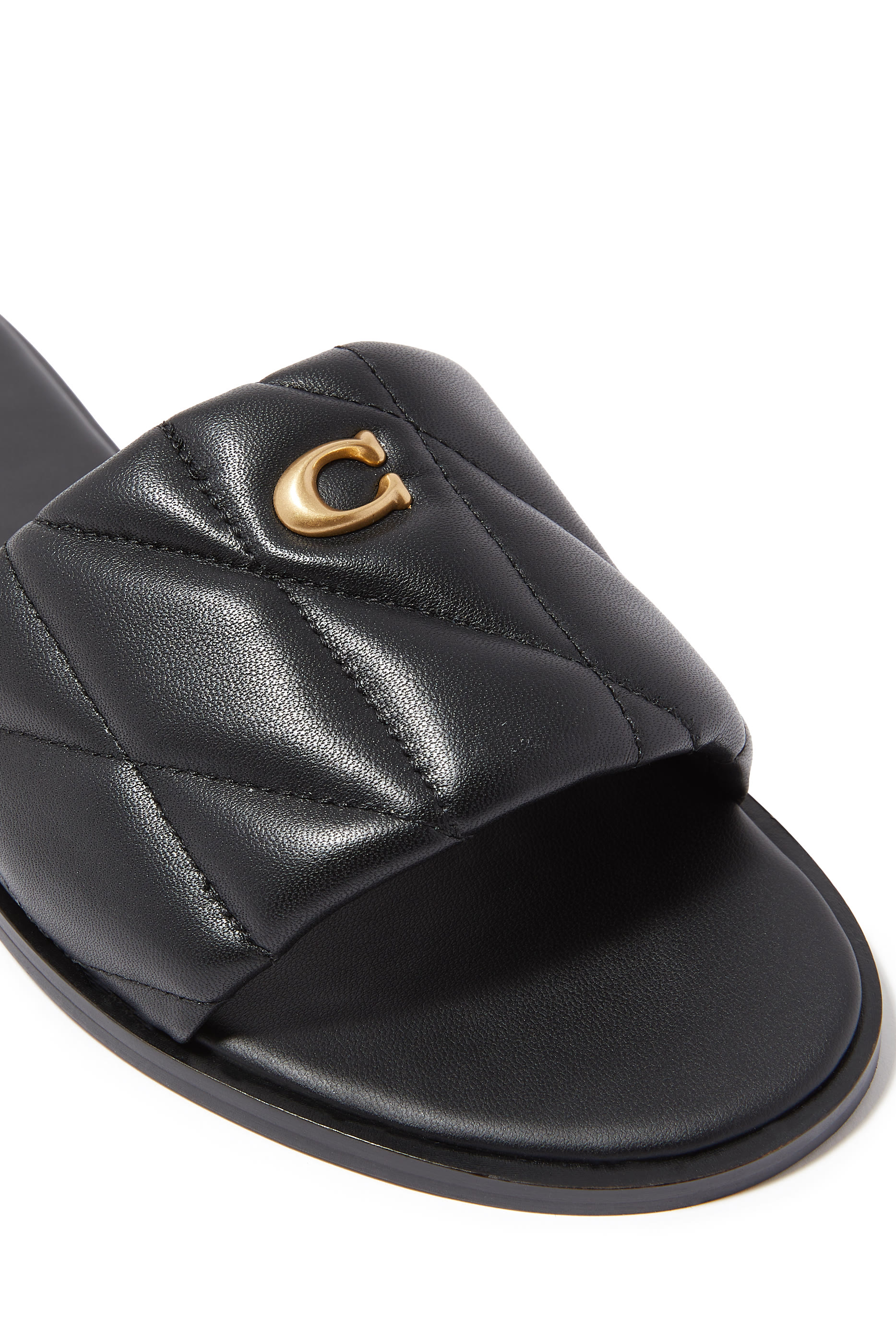 Holly Quilted Leather Sandals