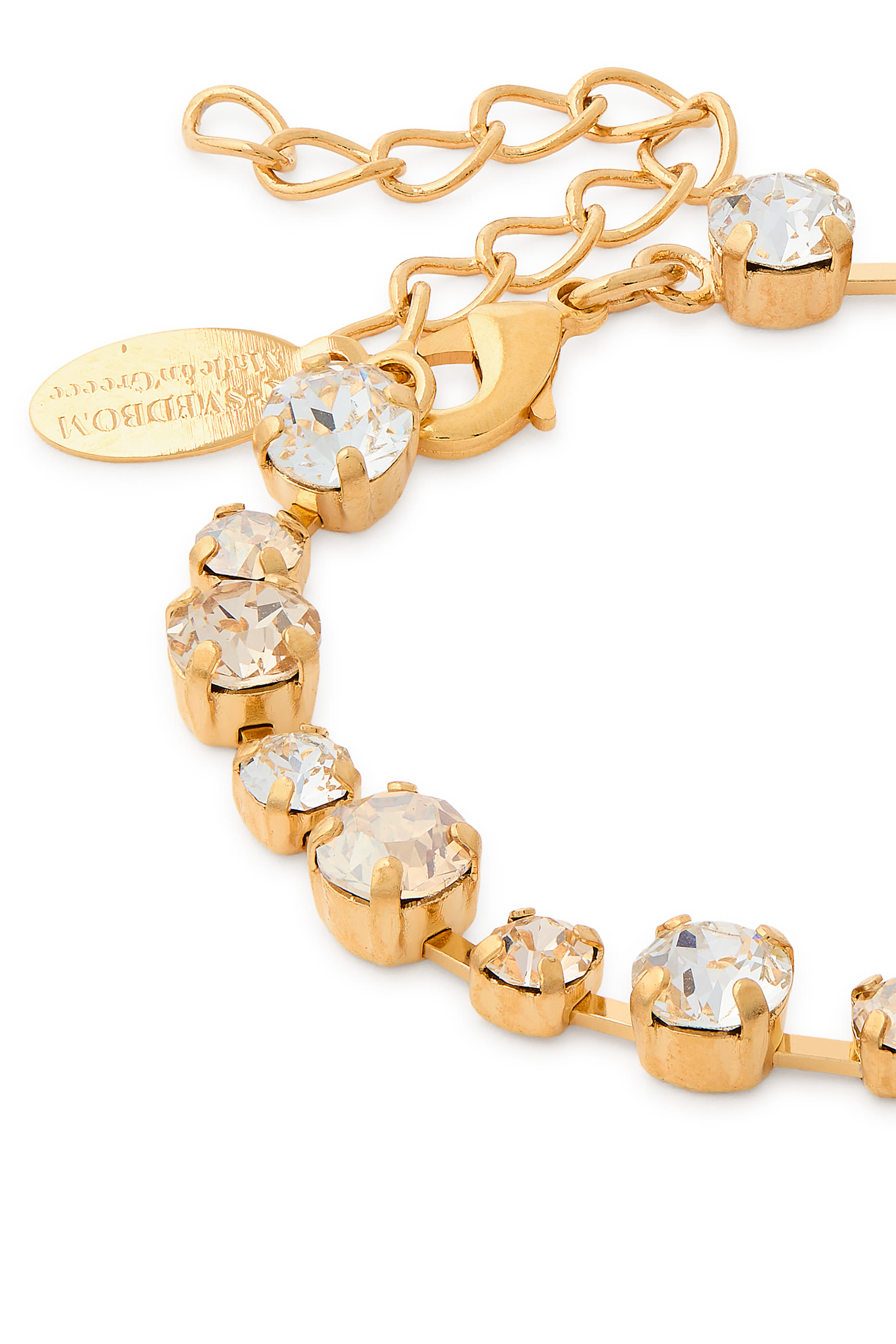 Summer Combo Calanthe Bracelet, 18K Gold-Plated Brass & Crystals
