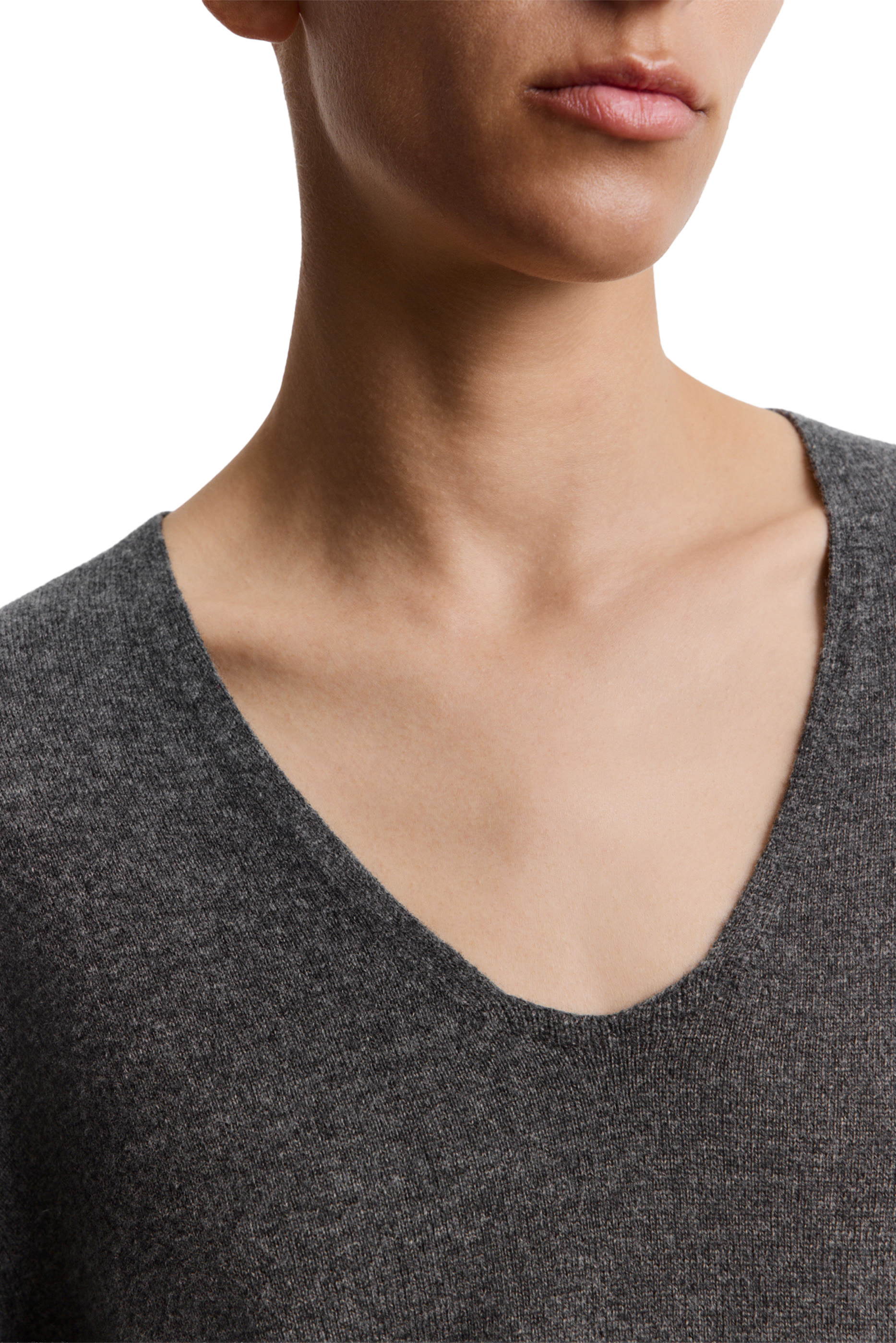 Wool-Cashmere U-Neck Jumper 