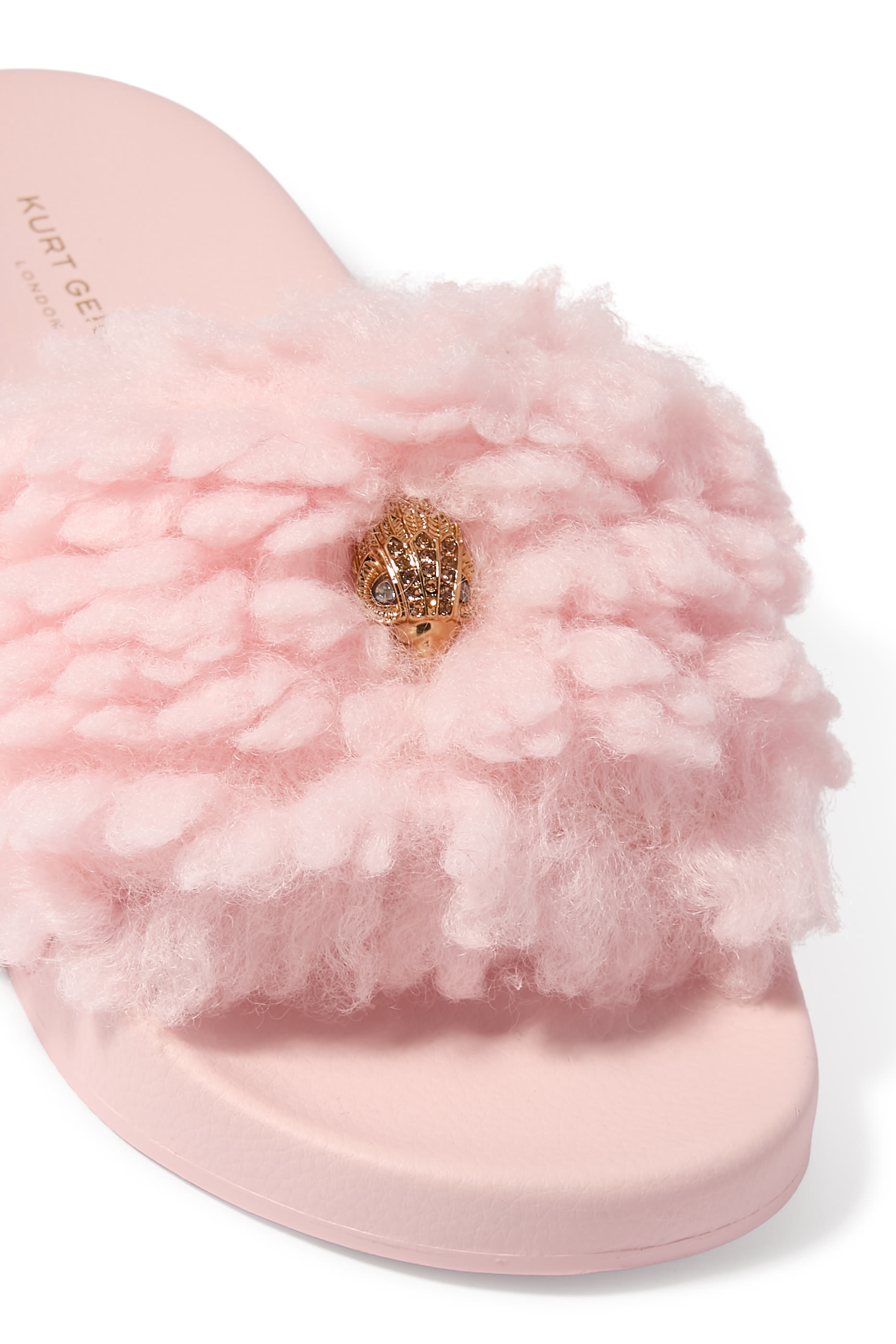 Meena Eagle Quilted Slide Sandals