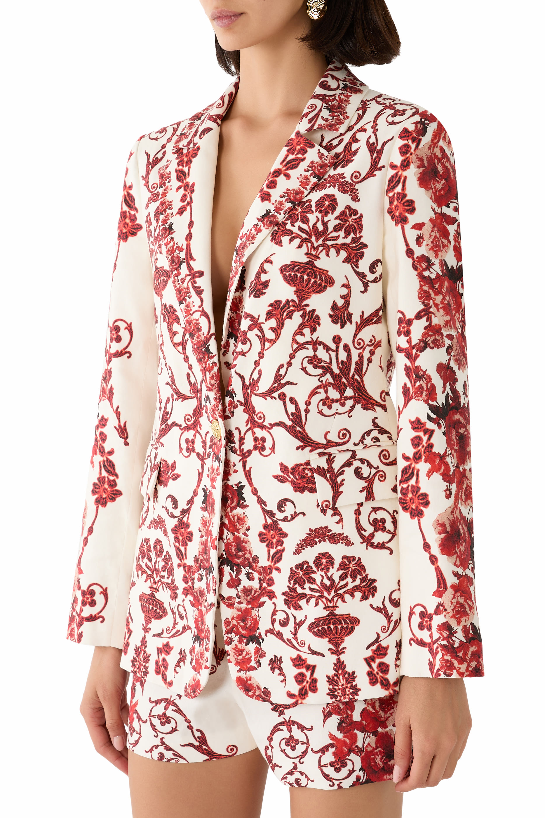 Macey Linen Fitted Blazer