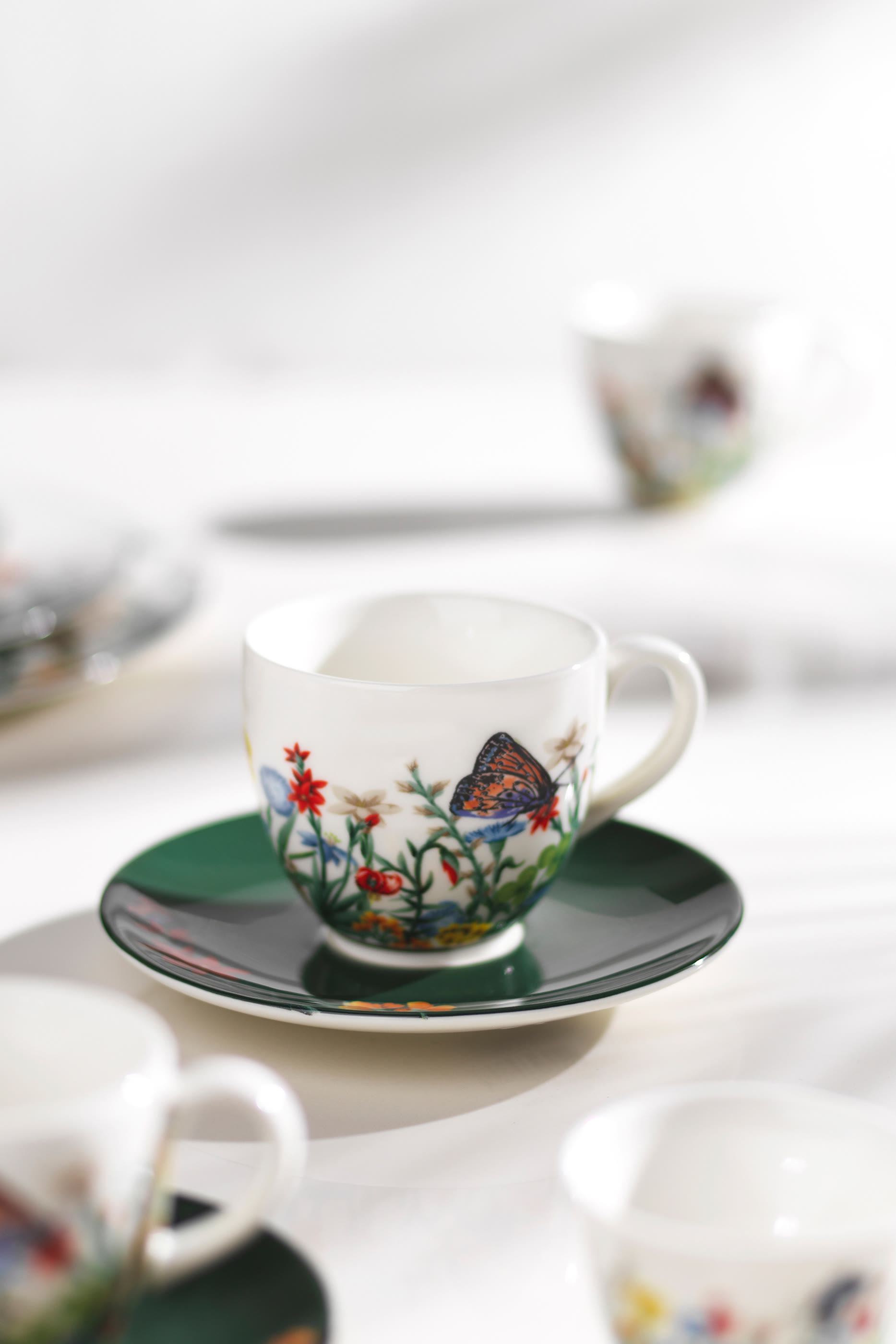 Jardin De Papillons Tea Cup & Saucer 