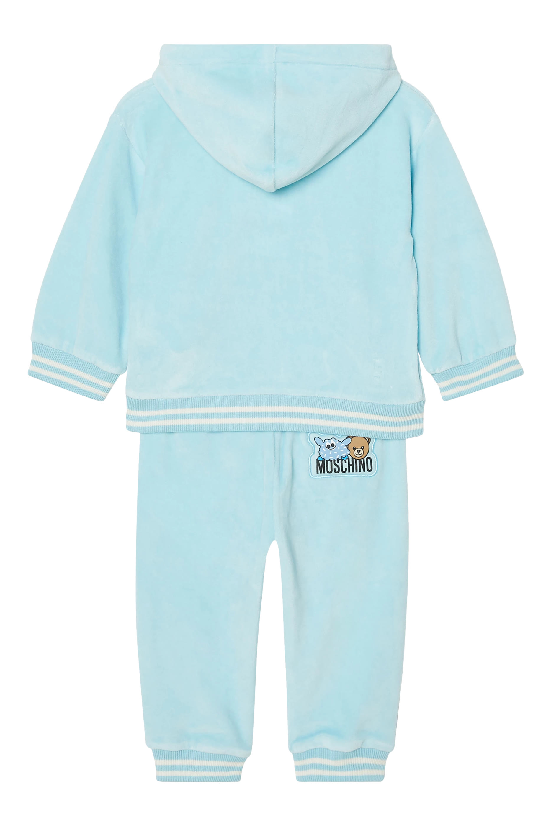 Kids Teddy & Monster Friends Hooded Jersey Tracksuit Set 