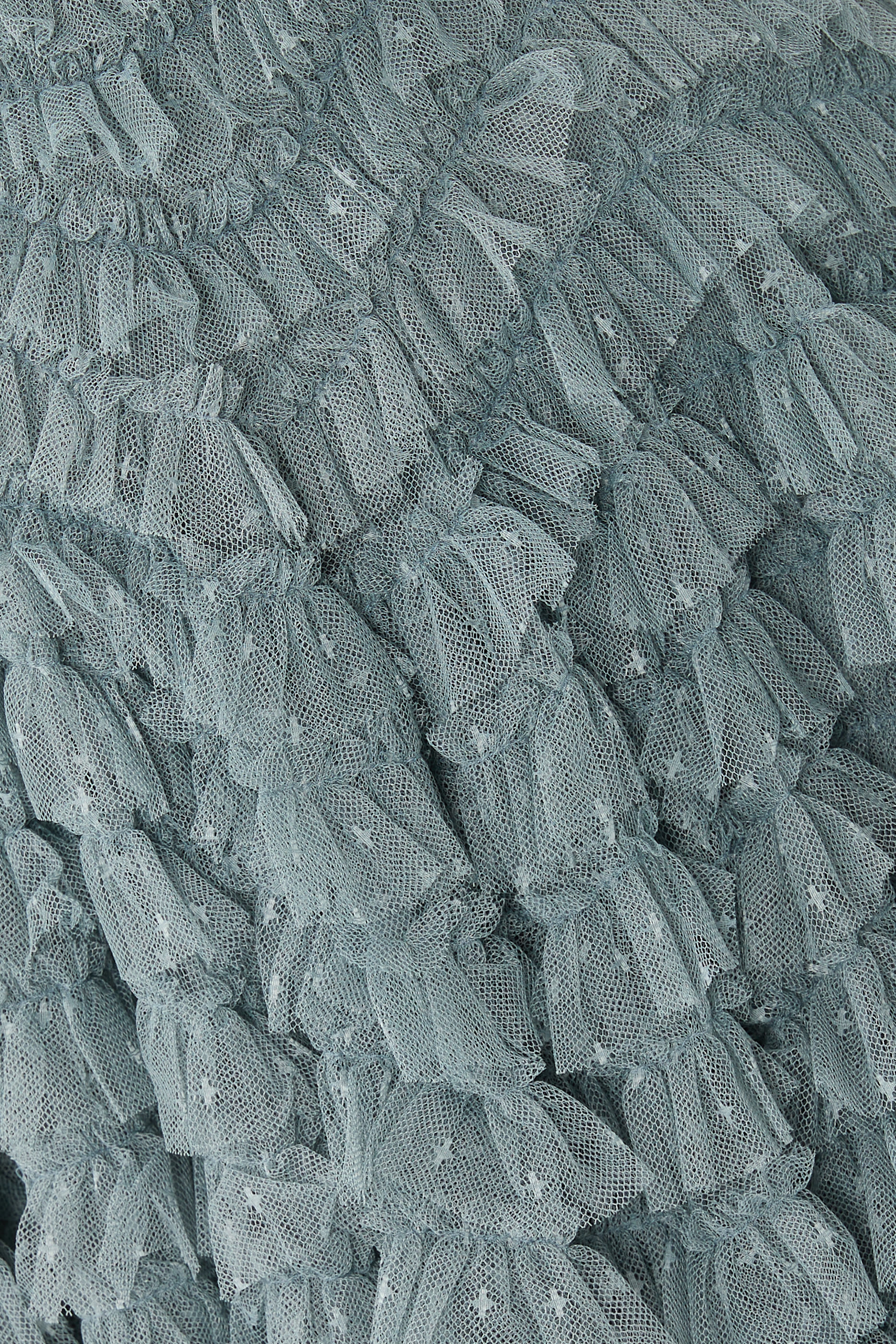 Hattie Ruffle Strapless Ankle Gown