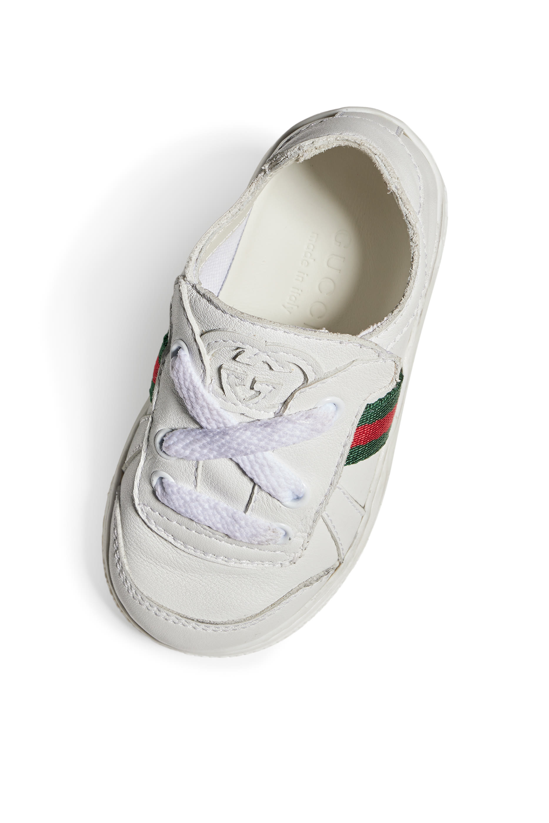 Kids Web Stripe Low-Top Sneakers 