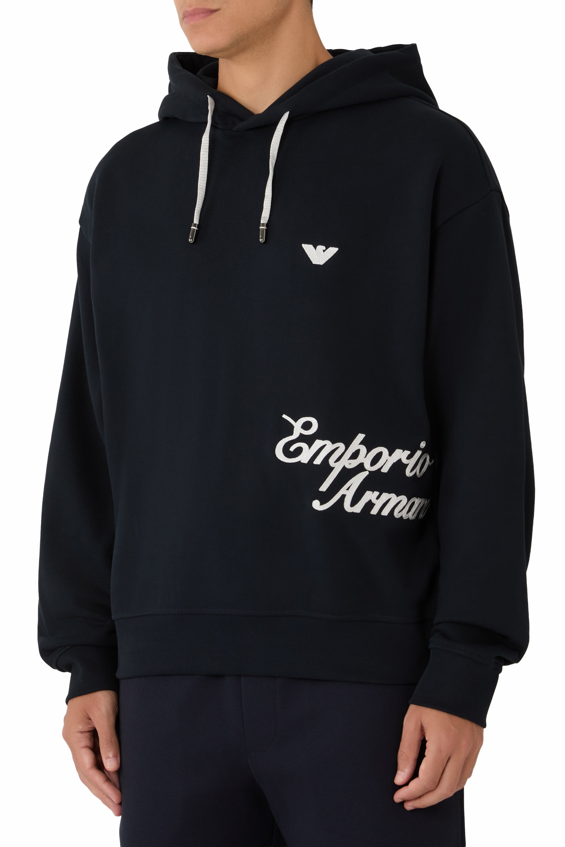 Embroidered Logo Hoodie