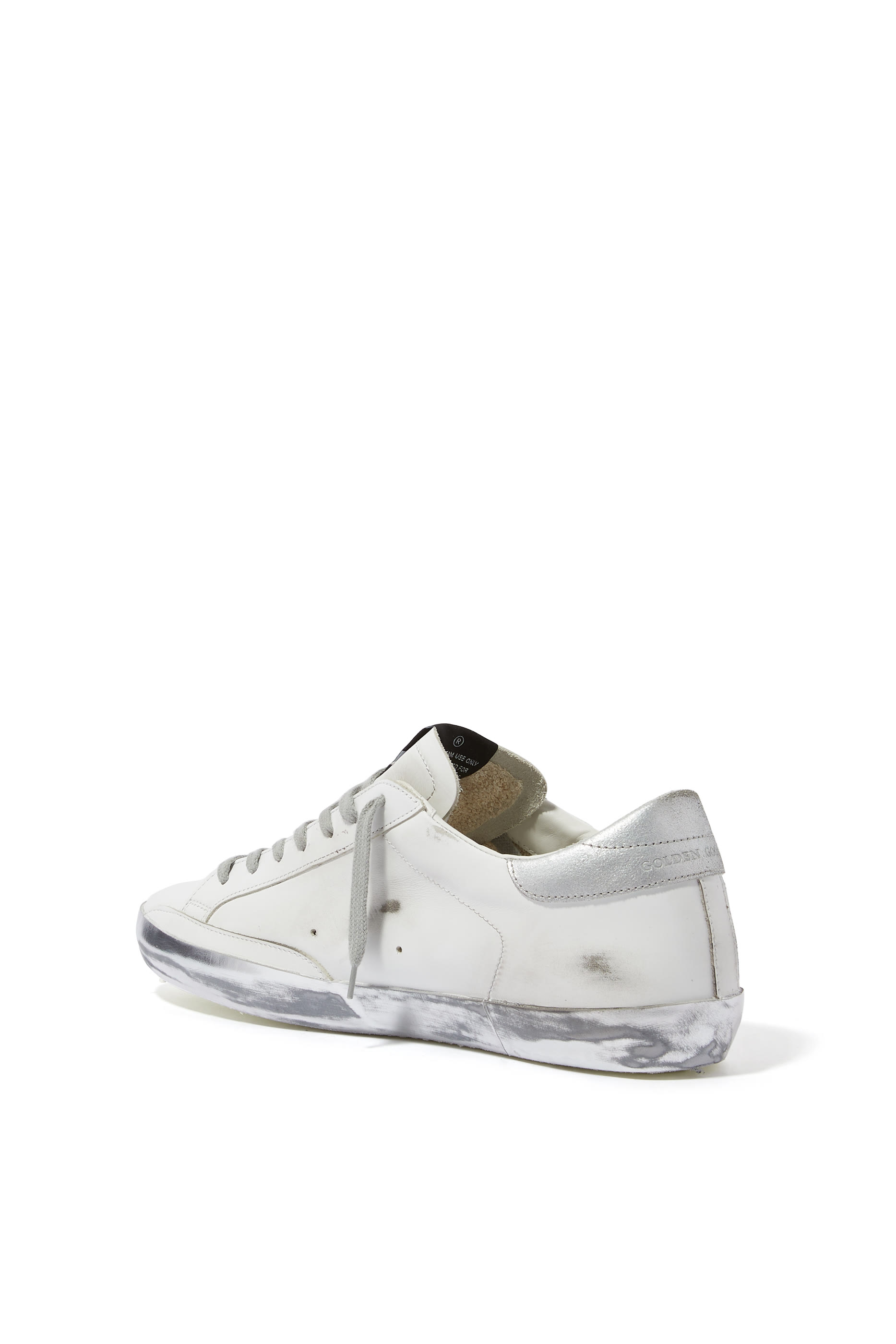 Metallic Detail Super-Star Low-Top Sneakers