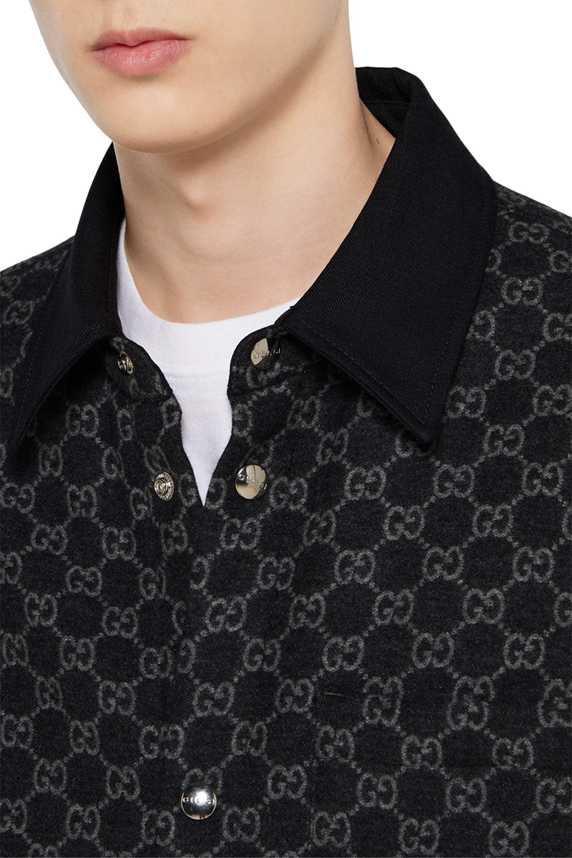 Brushed GG Flannel Jacket