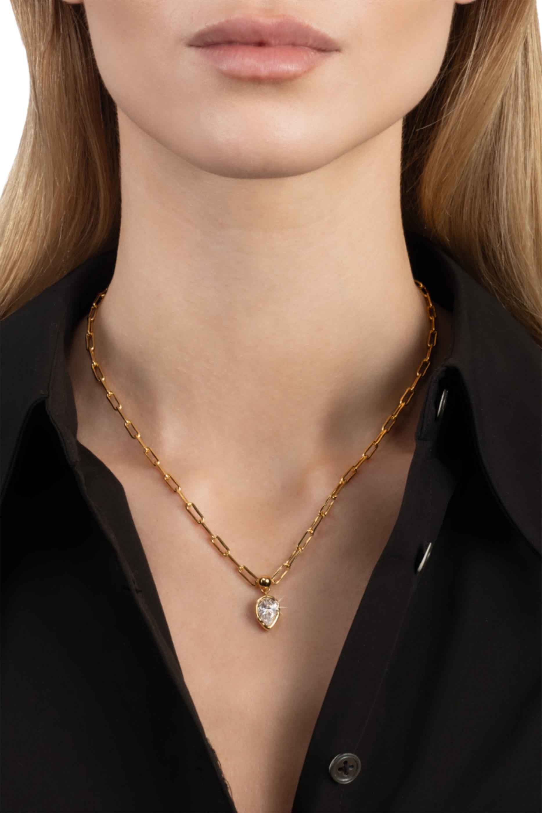 Asterales Solitaire Charm Necklace
