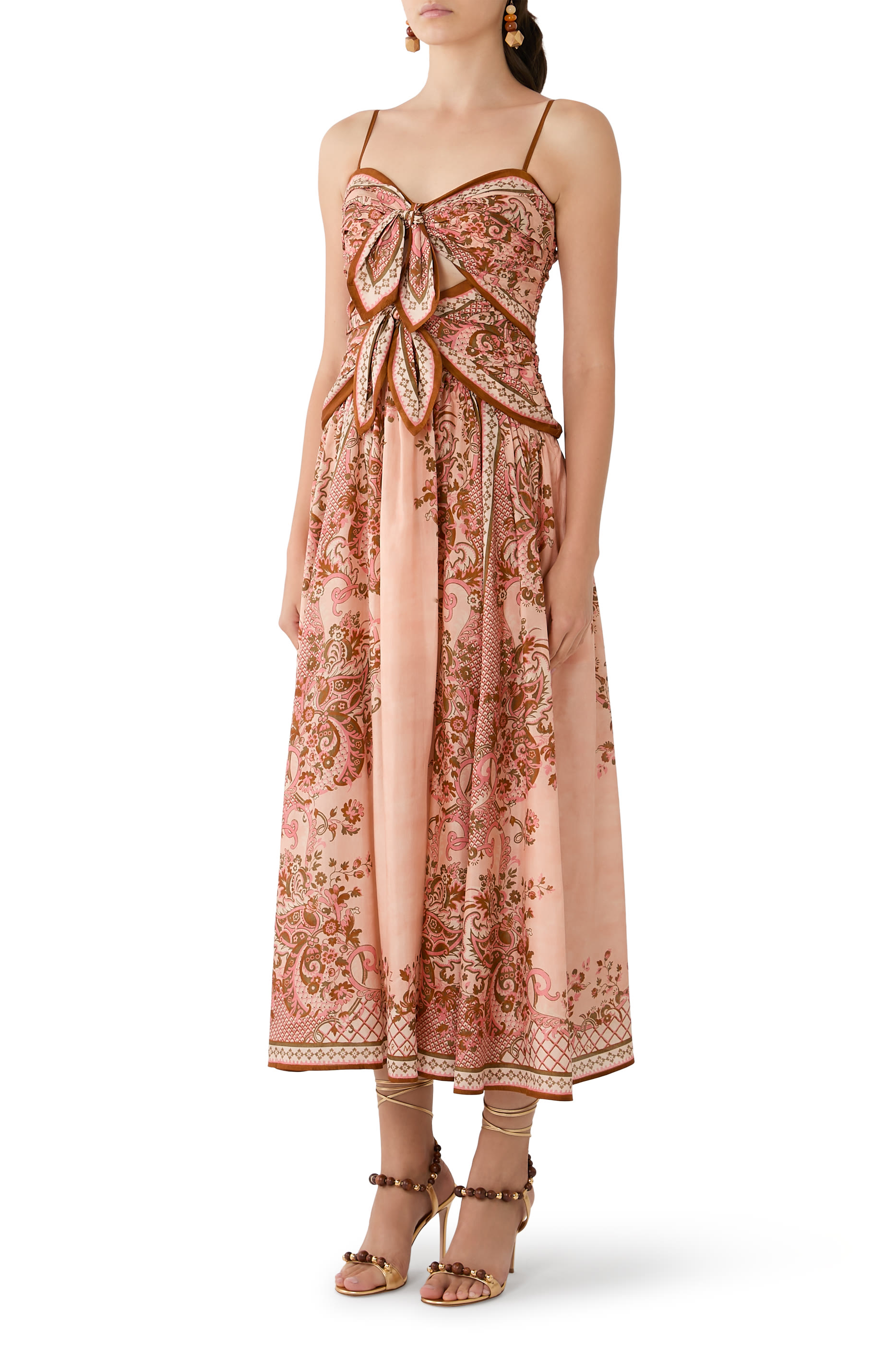  Aster Scarf Midi Dress