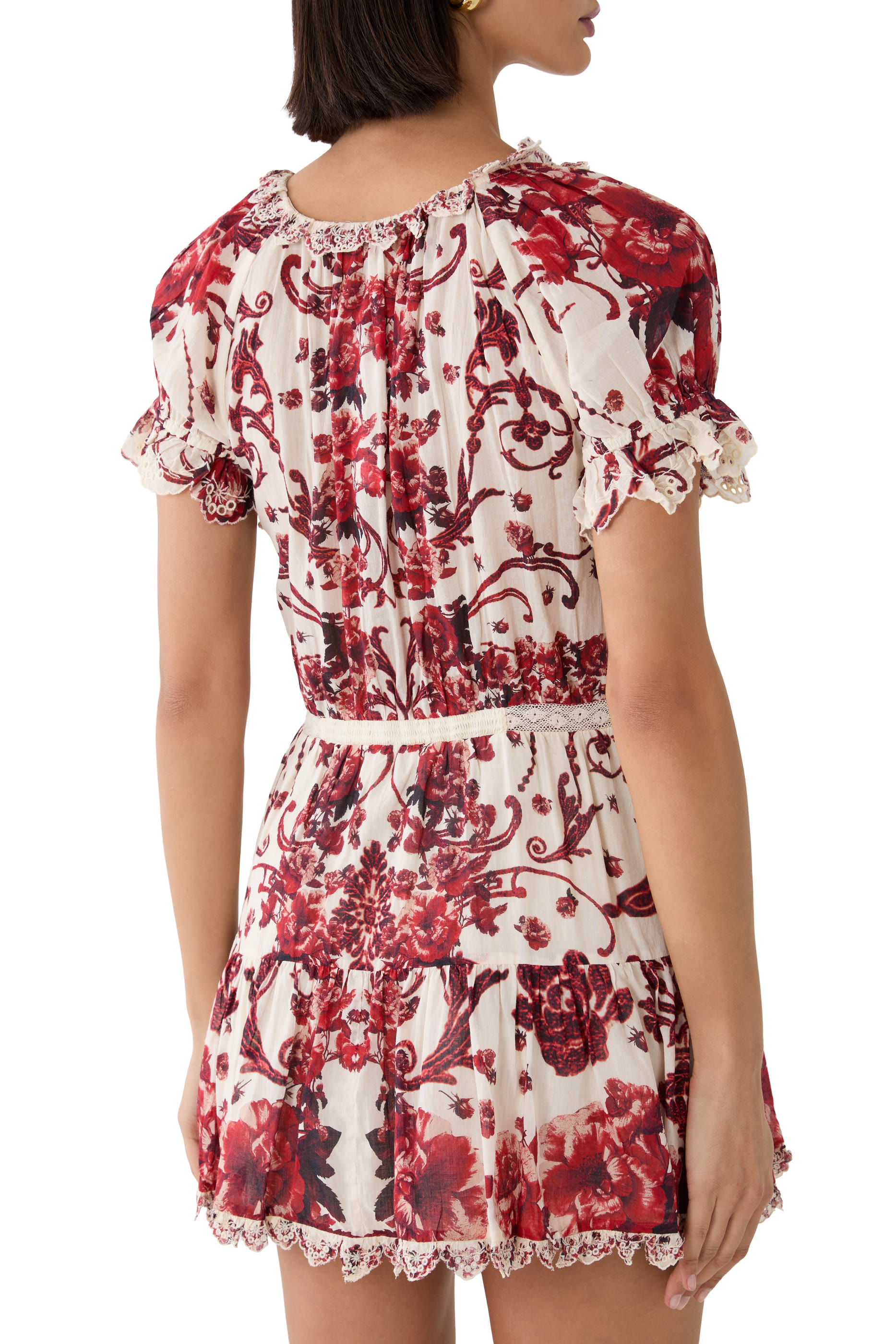 Mclaine Puff Sleeves Mini Dress