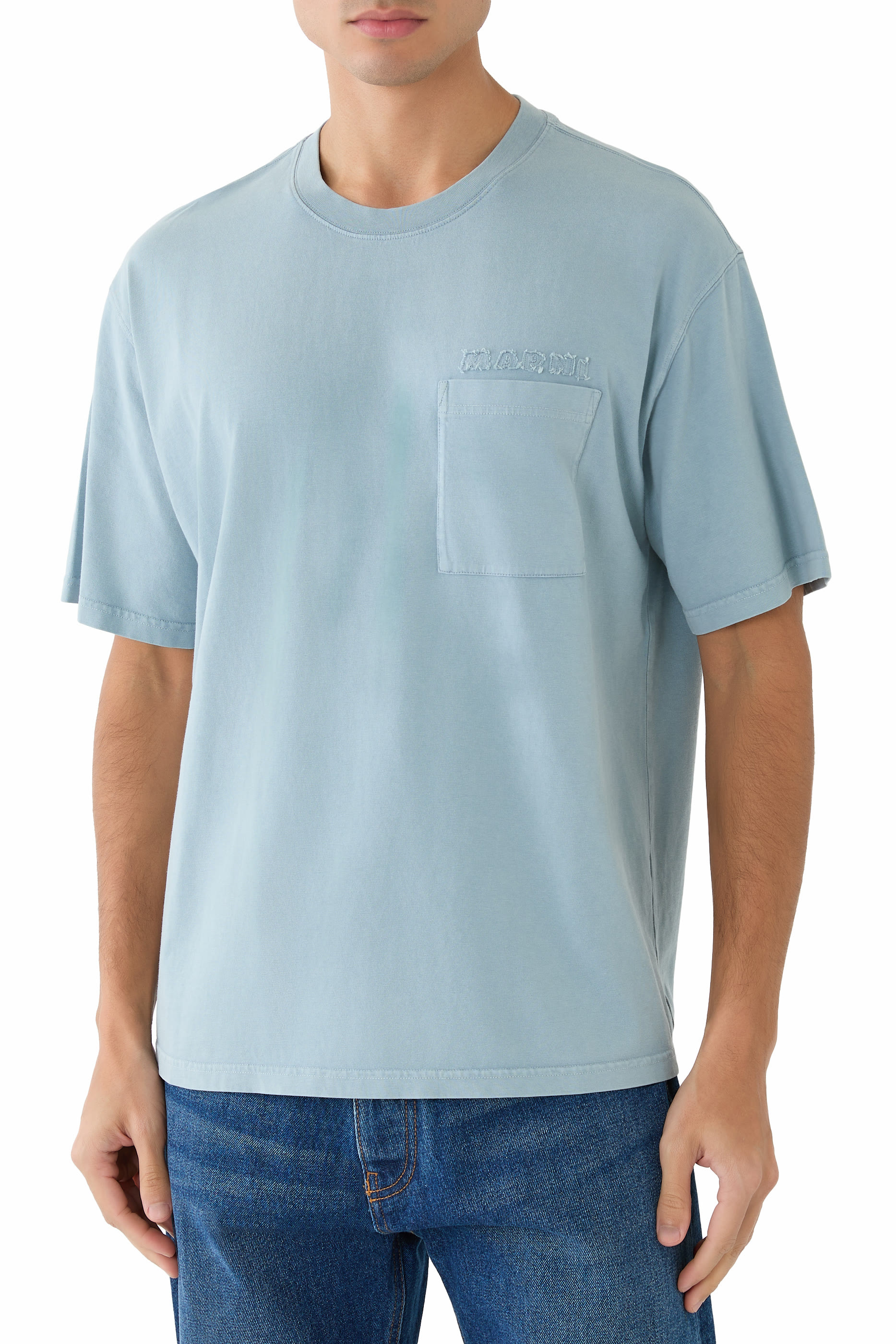 Cotton T-Shirt with Marni Patches 