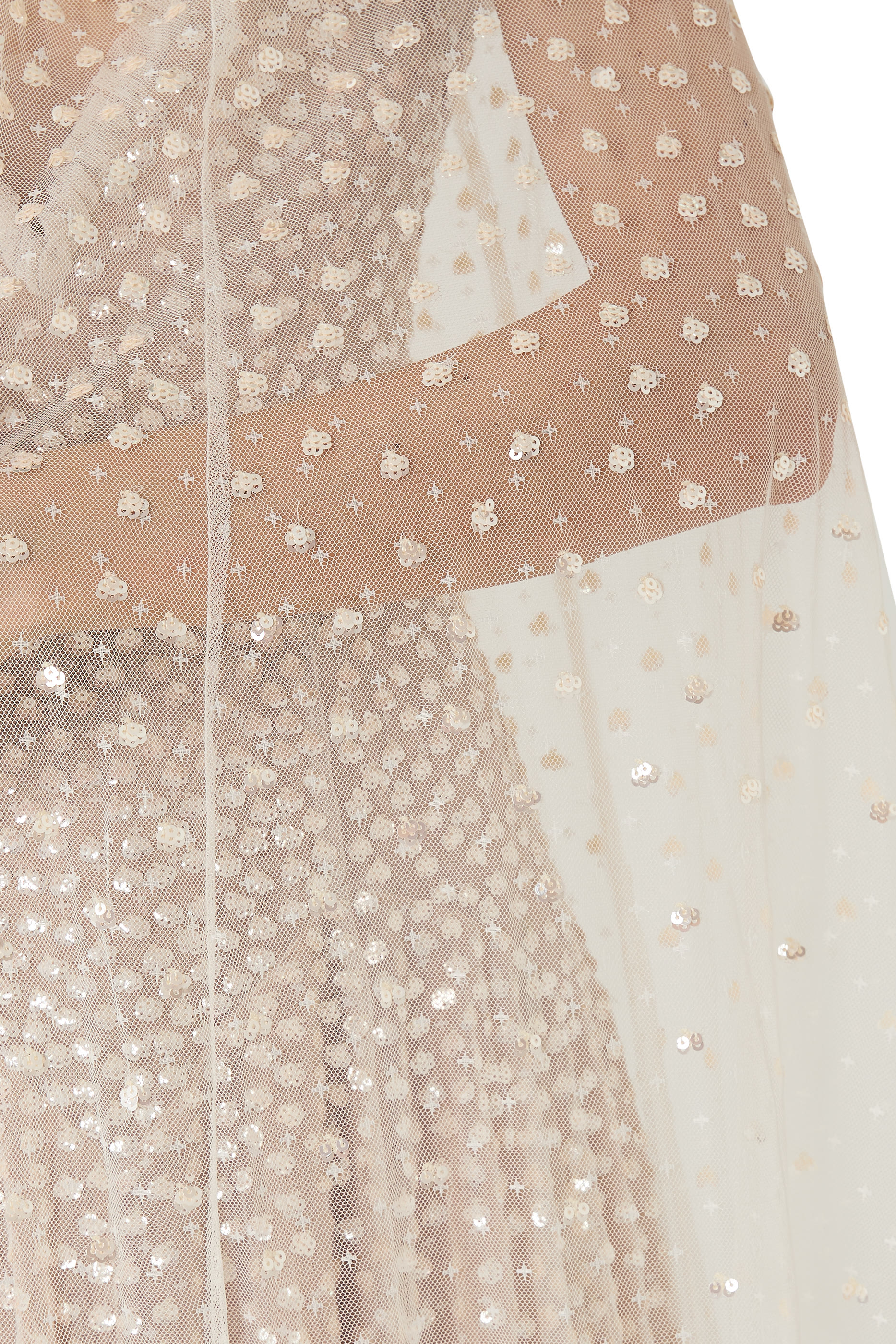 Sequin Cascade Midaxi Open Cape