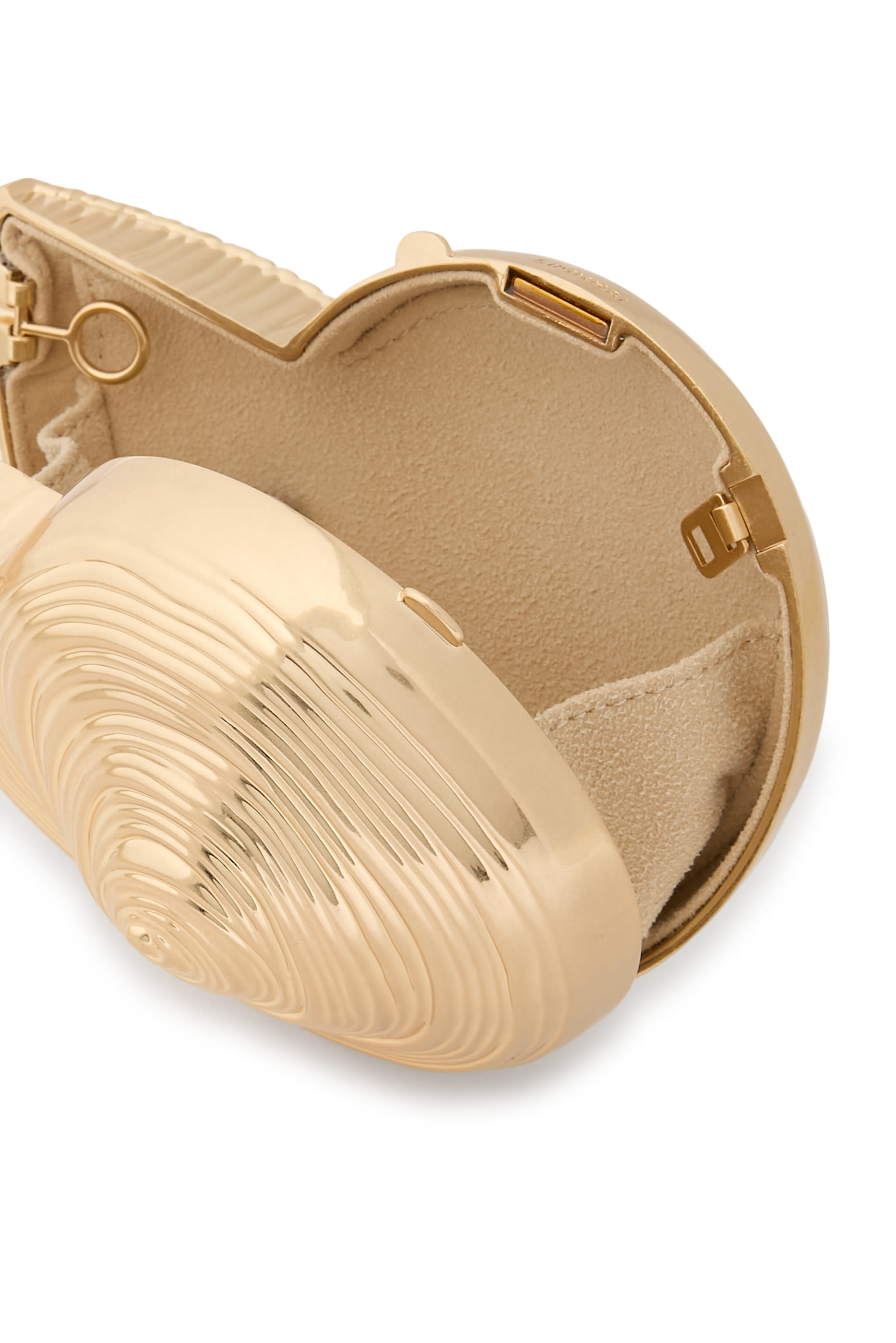 Marion Metal Shell Clutch Bag