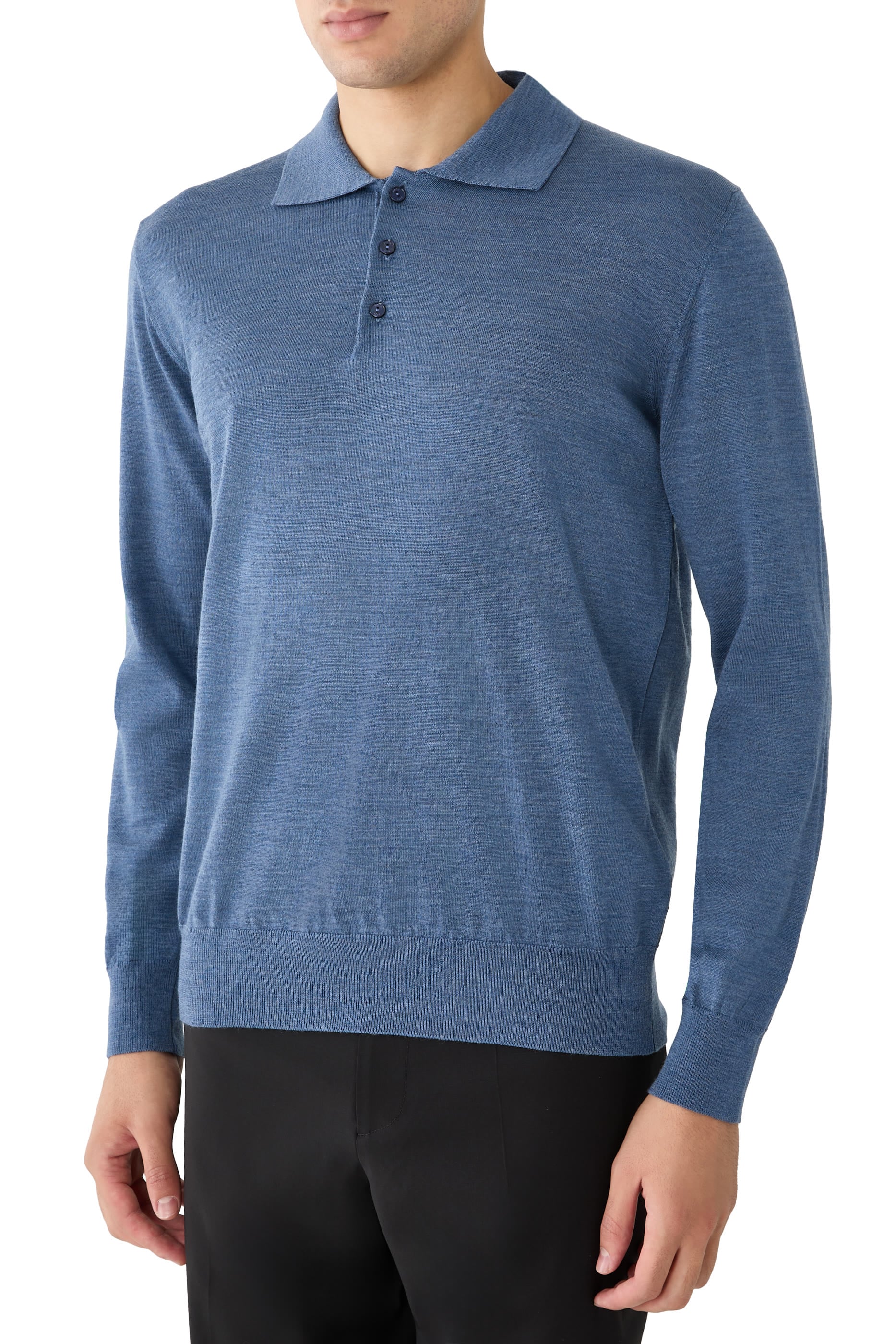 Fine Knit Polo Shirt