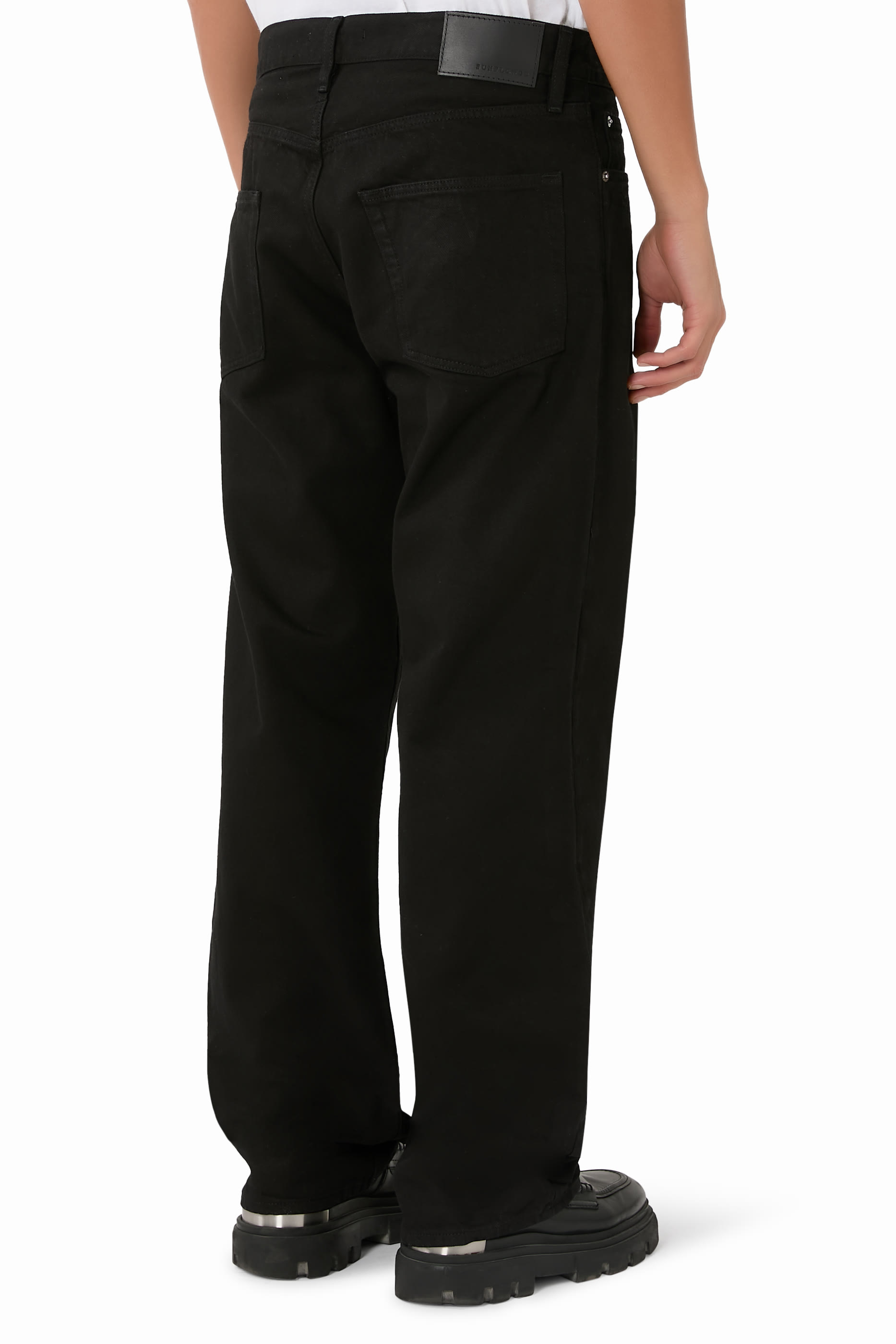 Dyed-Denim Loose Jeans