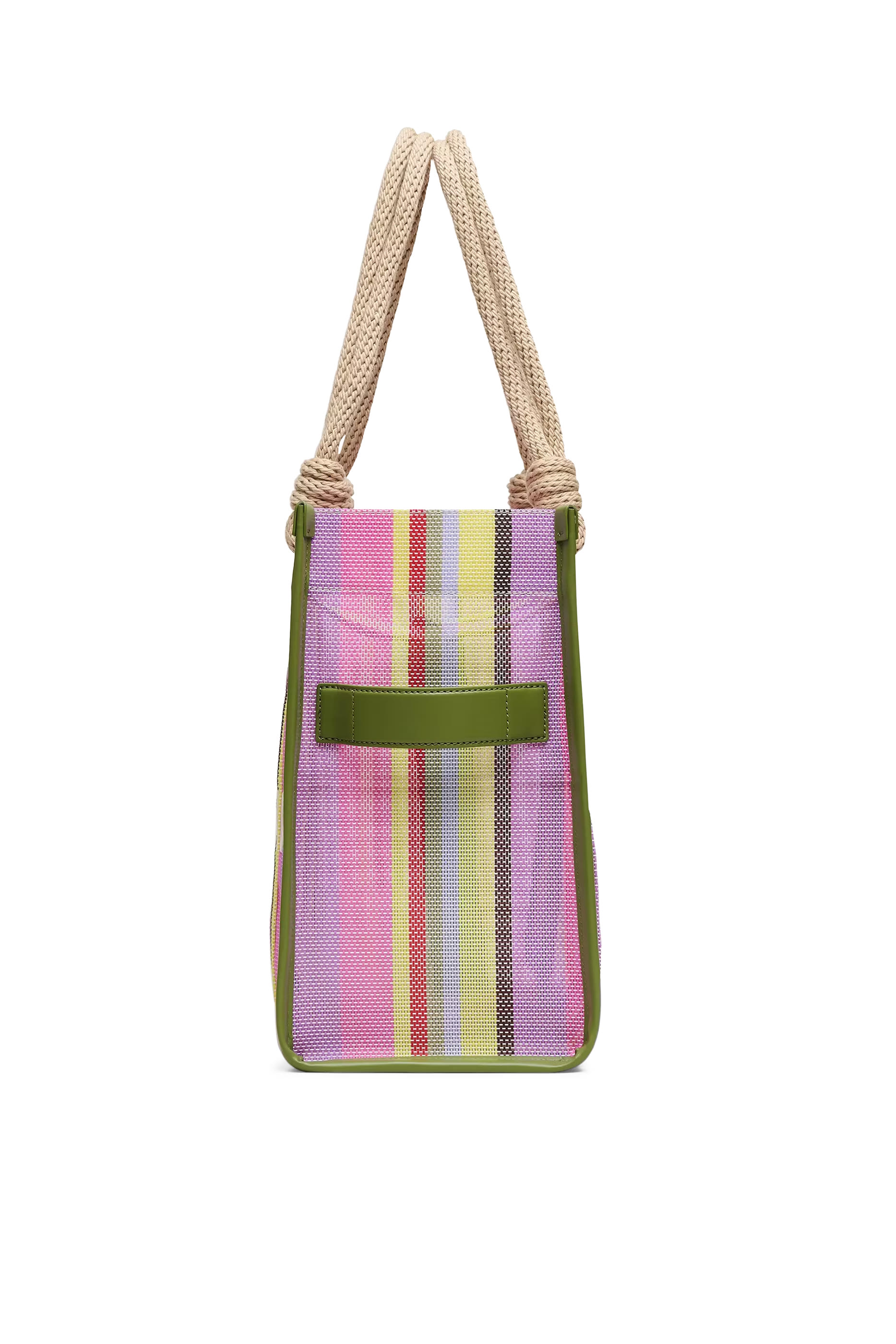 Stripe Mesh Large Tote Bag
