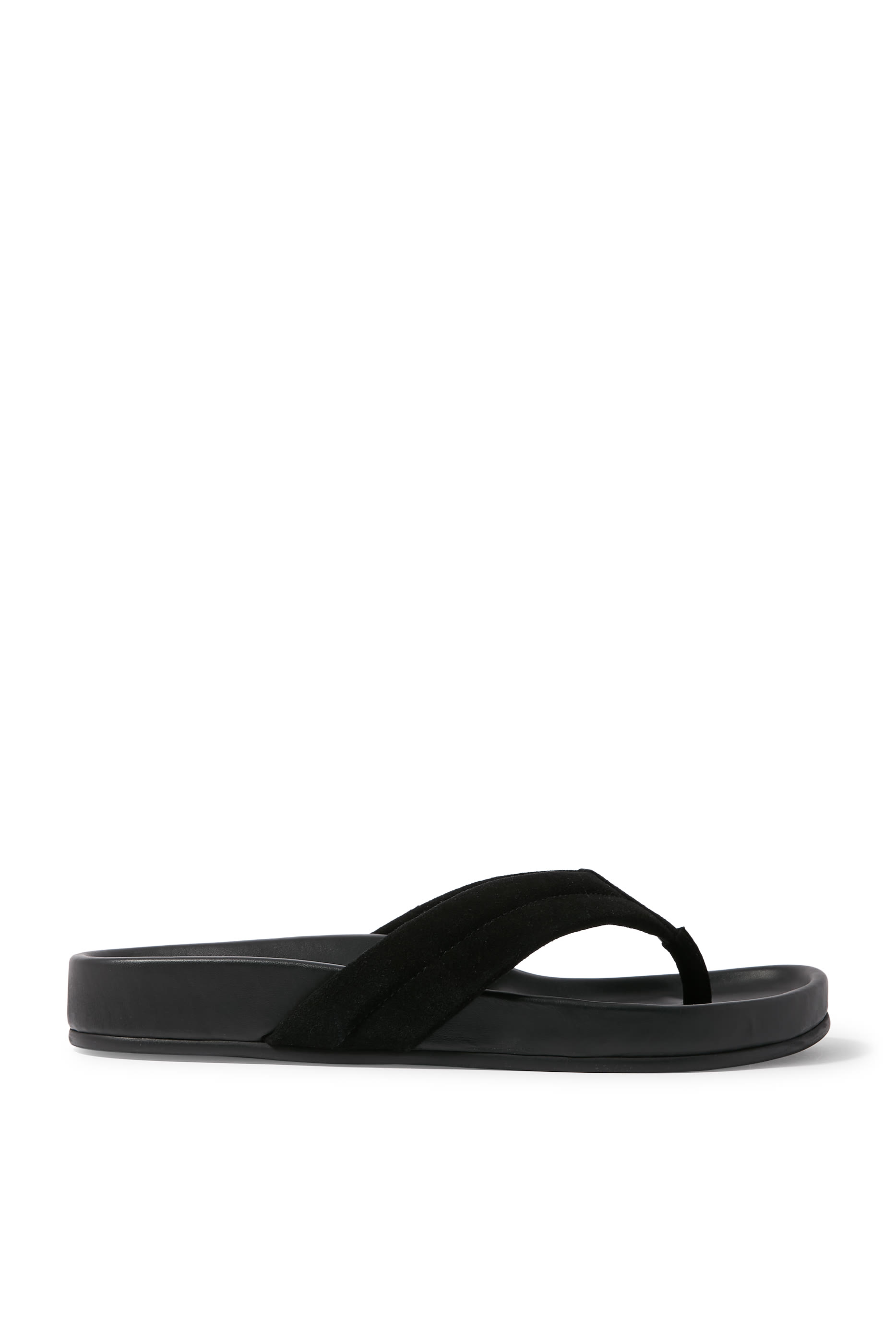 Suede Stitch Detail 40 Thong Slides 