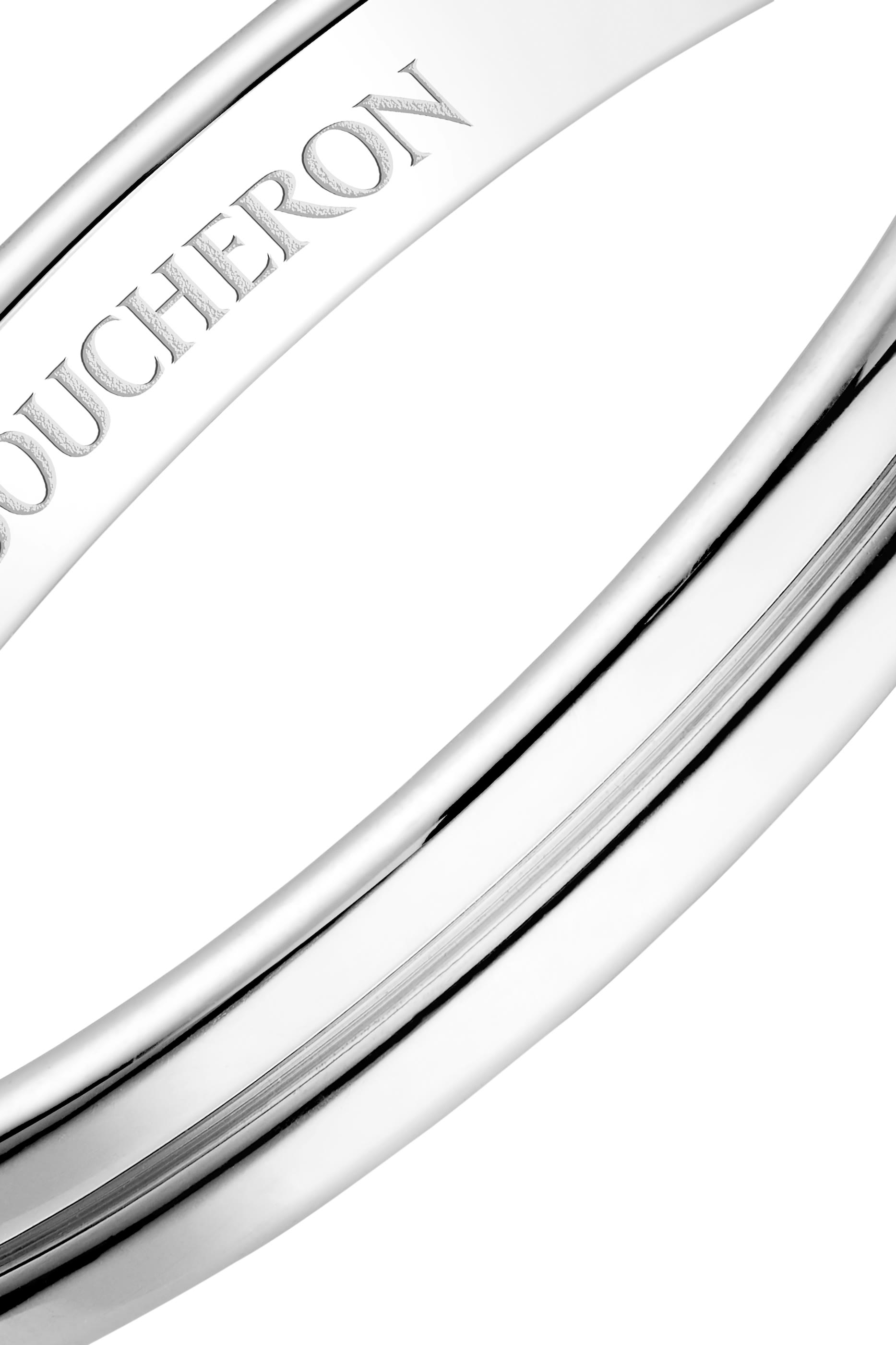 Double Godron Small Wedding Band, In Platinum