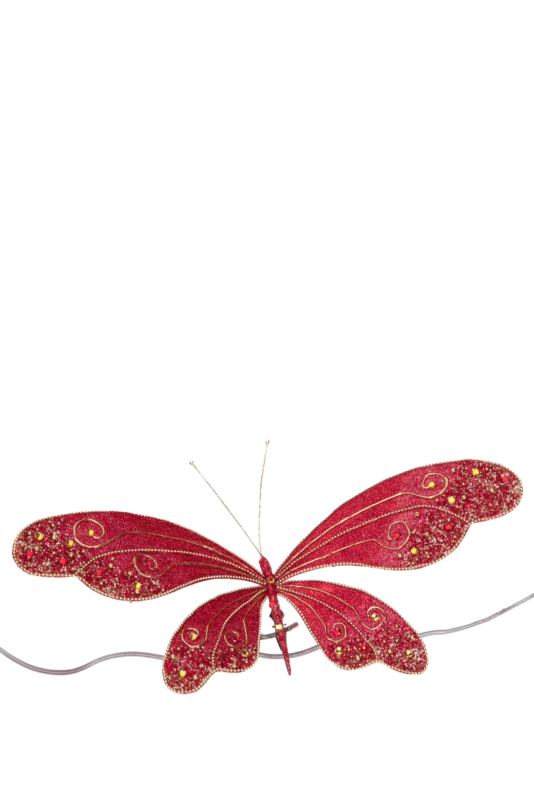 Jewel Glitter Butterfly on Clip