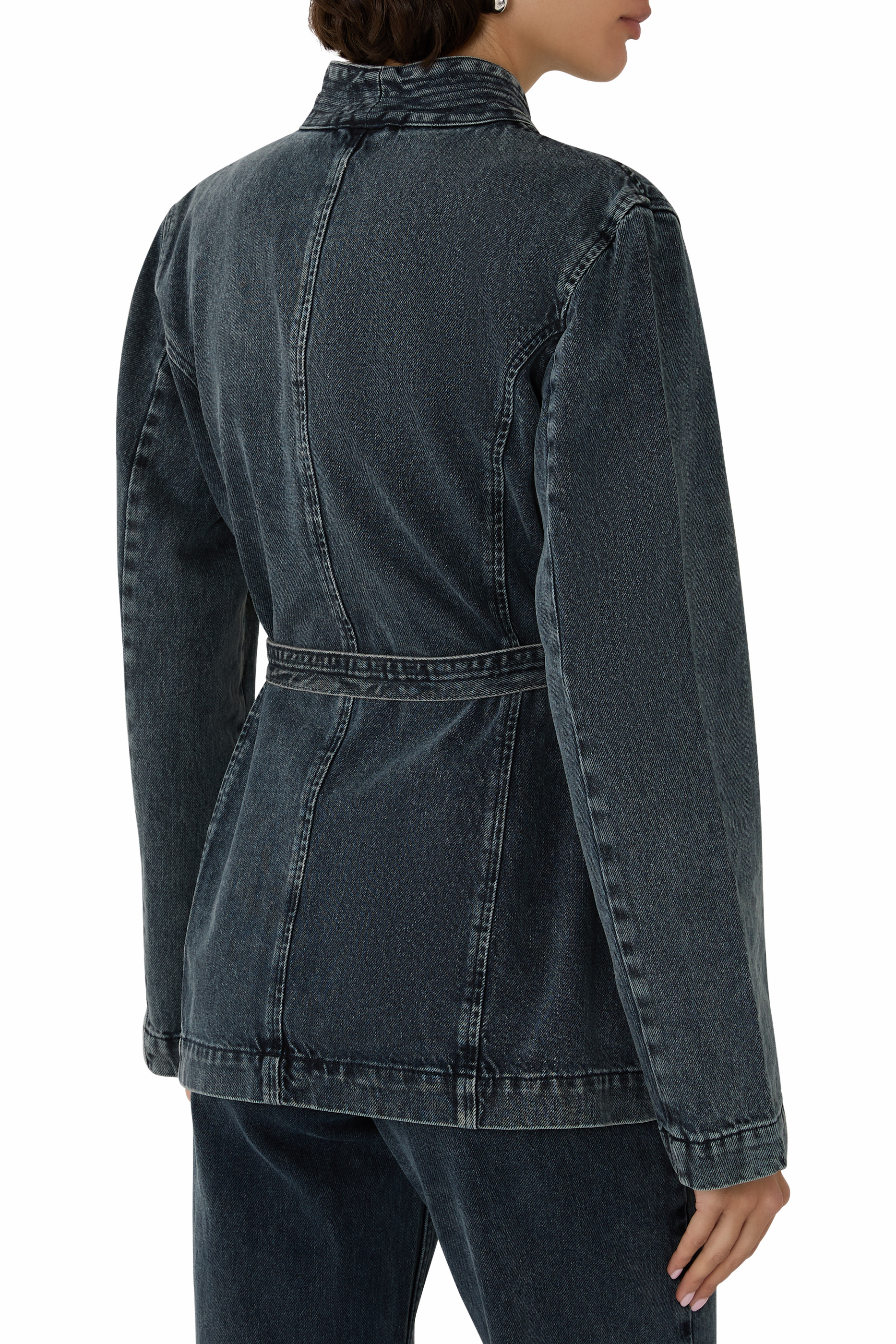 Belted Denim Jacket