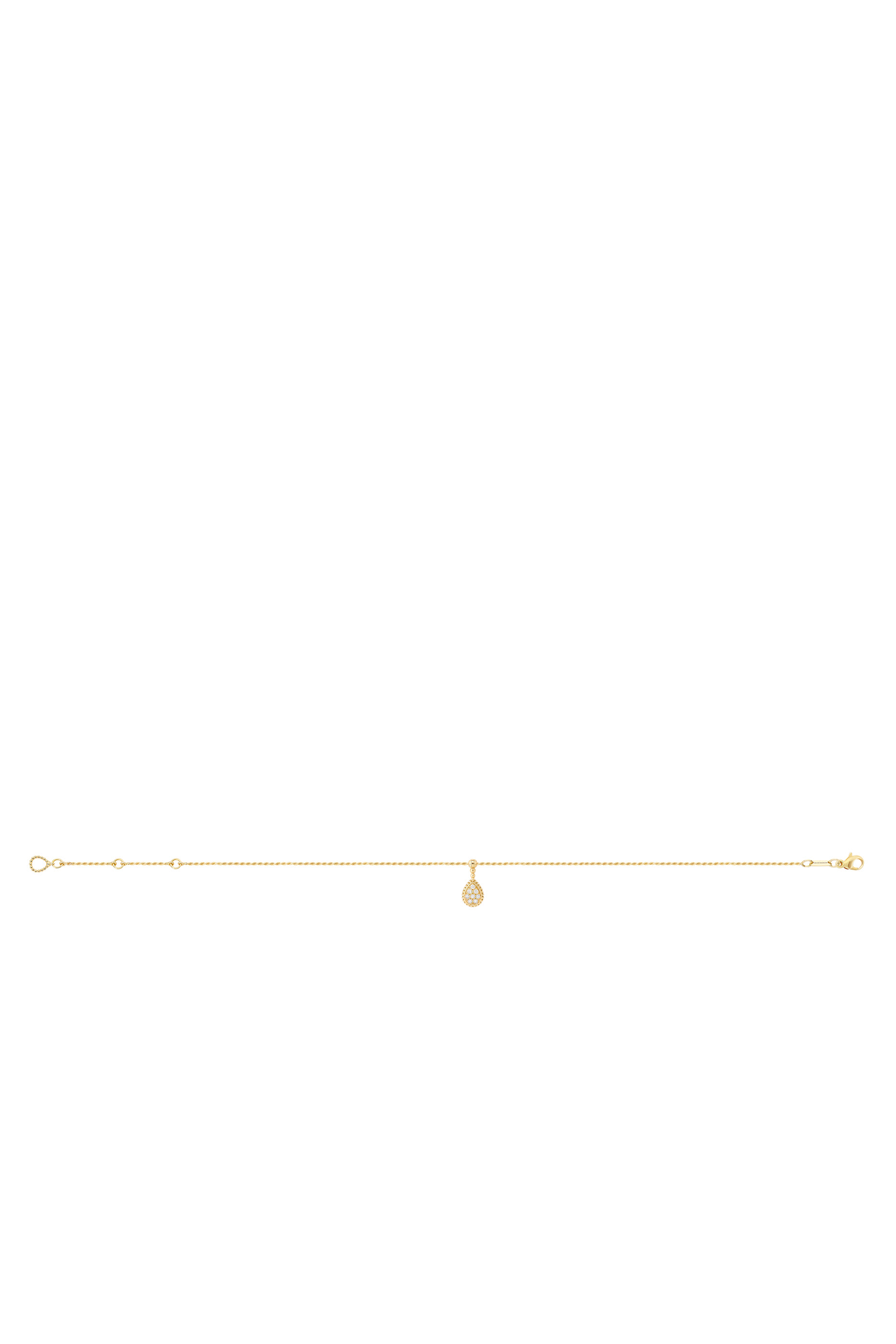 Serpent Bohème Ankle Bracelet, 18K Yellow Gold & Diamonds