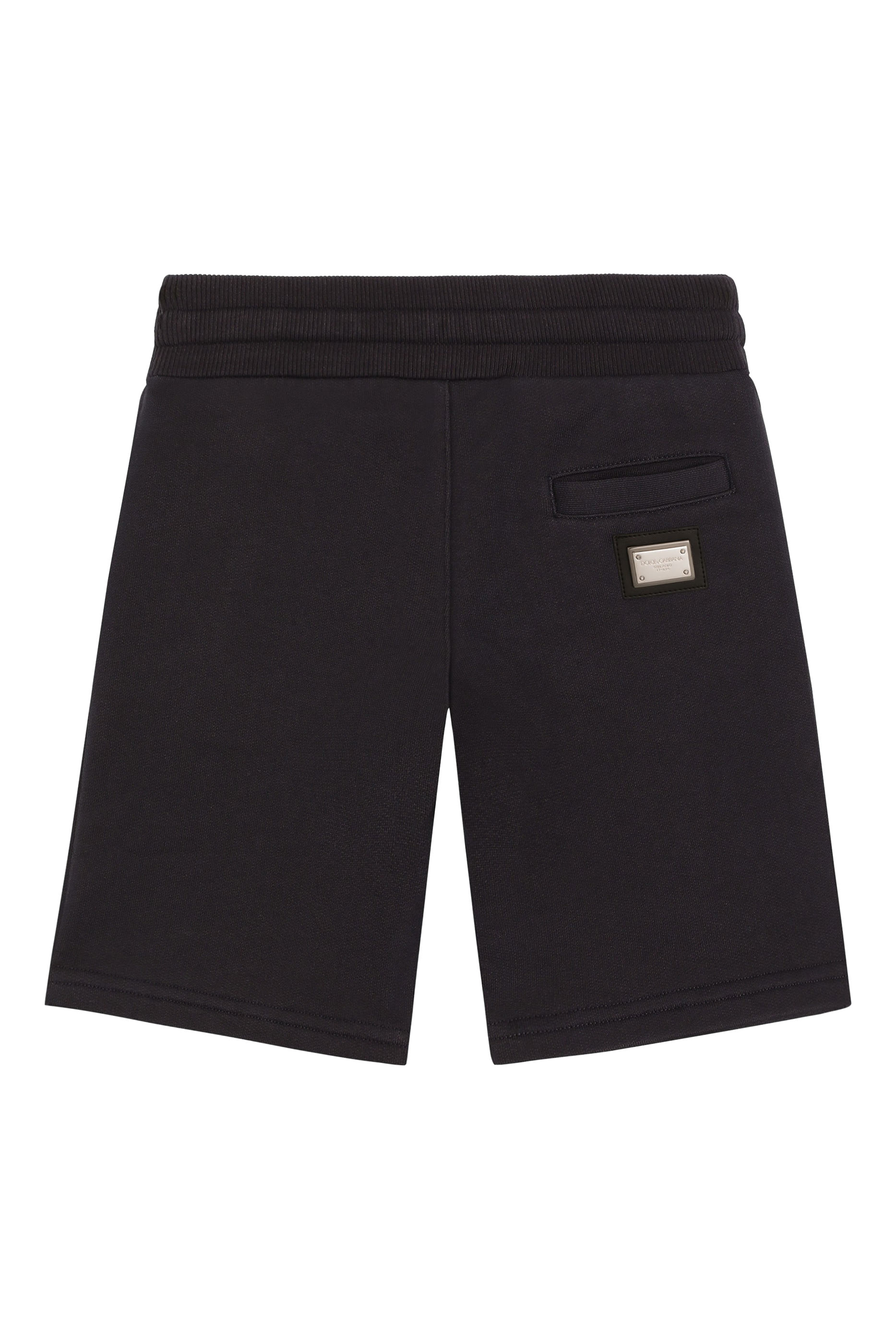 Kids DG Logo Plaque Fleece Bermuda Shorts
