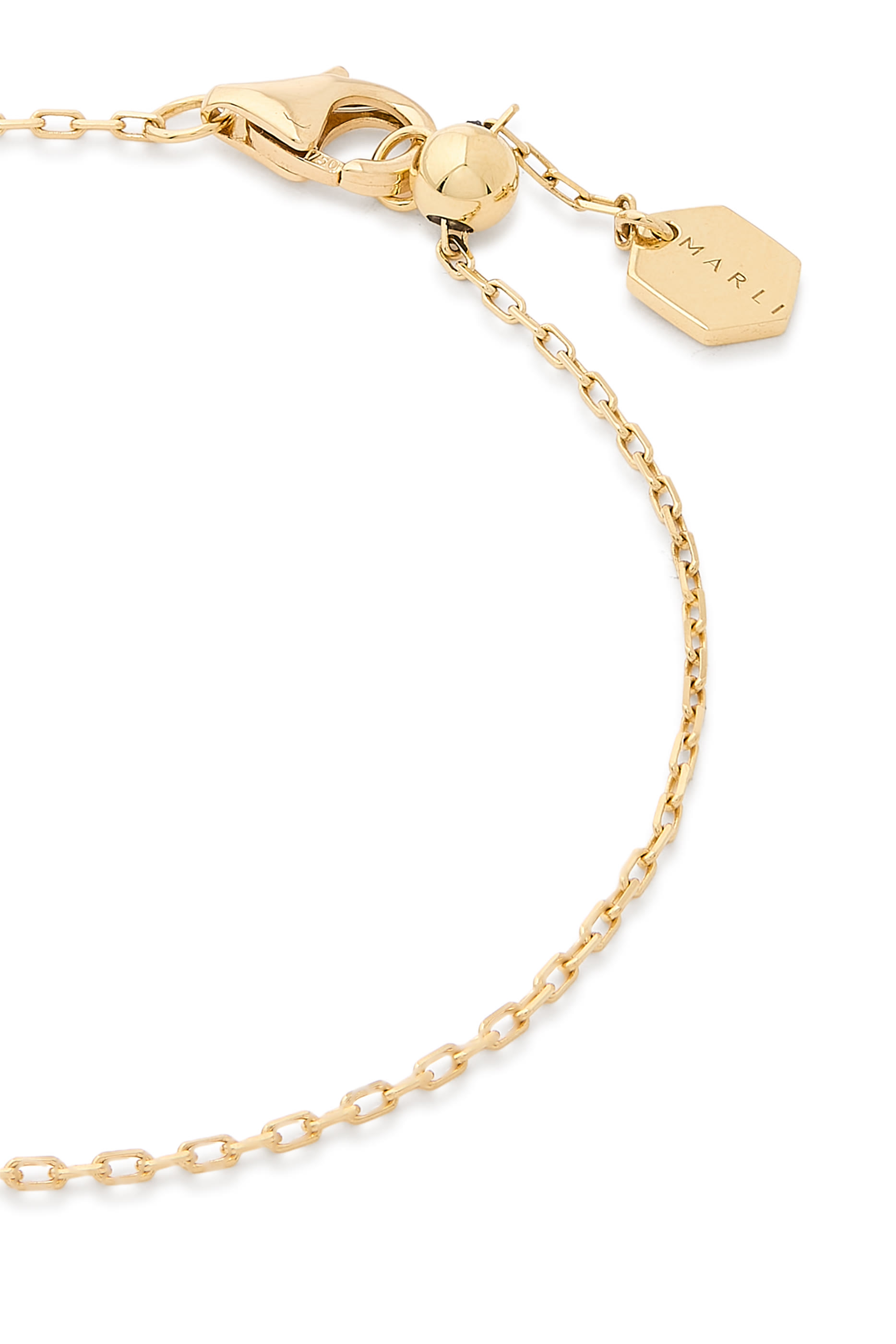 Cleo Pyramid Bracelet, 18k Yellow Gold