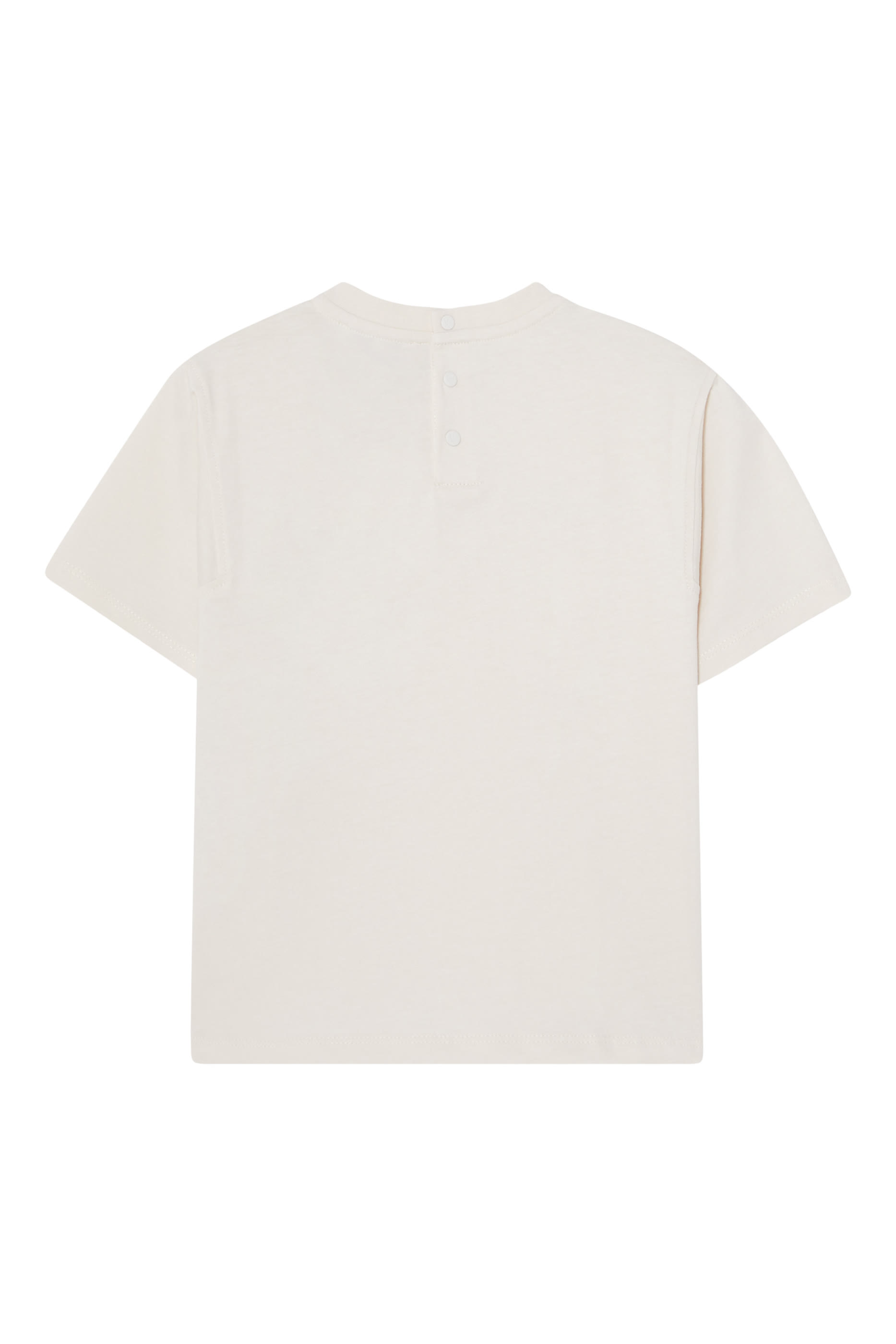 Kids Logo Back Button Closure T-Shirt