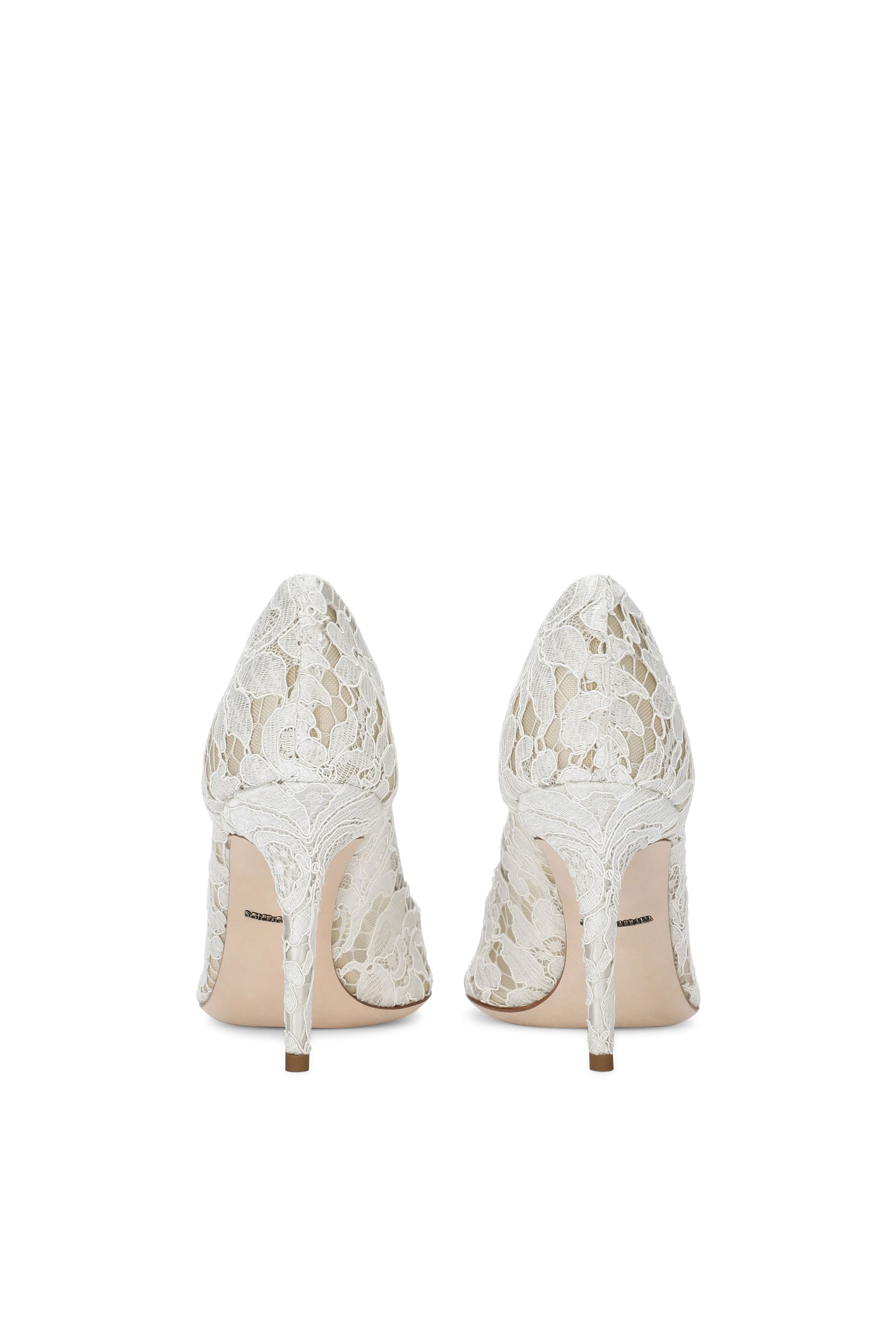 Lace Rainbow Pumps with Brooch Detailing