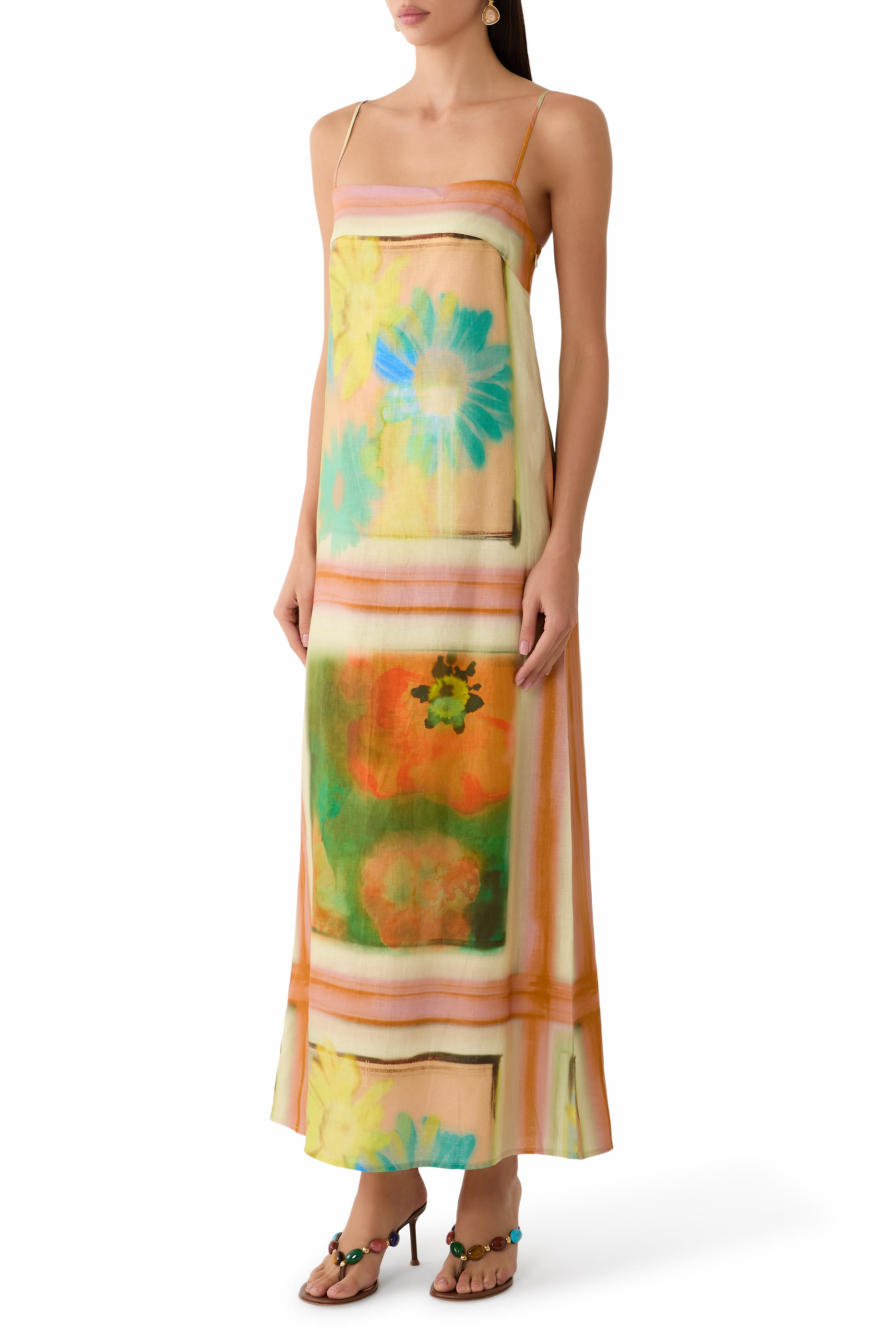 Laura Floral-Print Maxi Dress