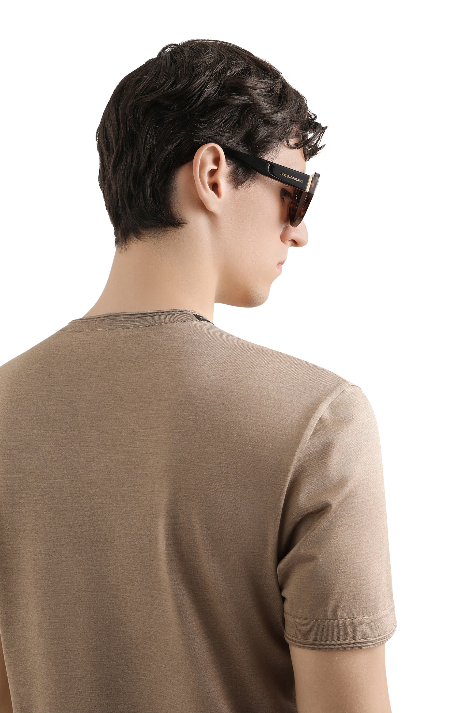 Short-Sleeved Silk T-Shirt
