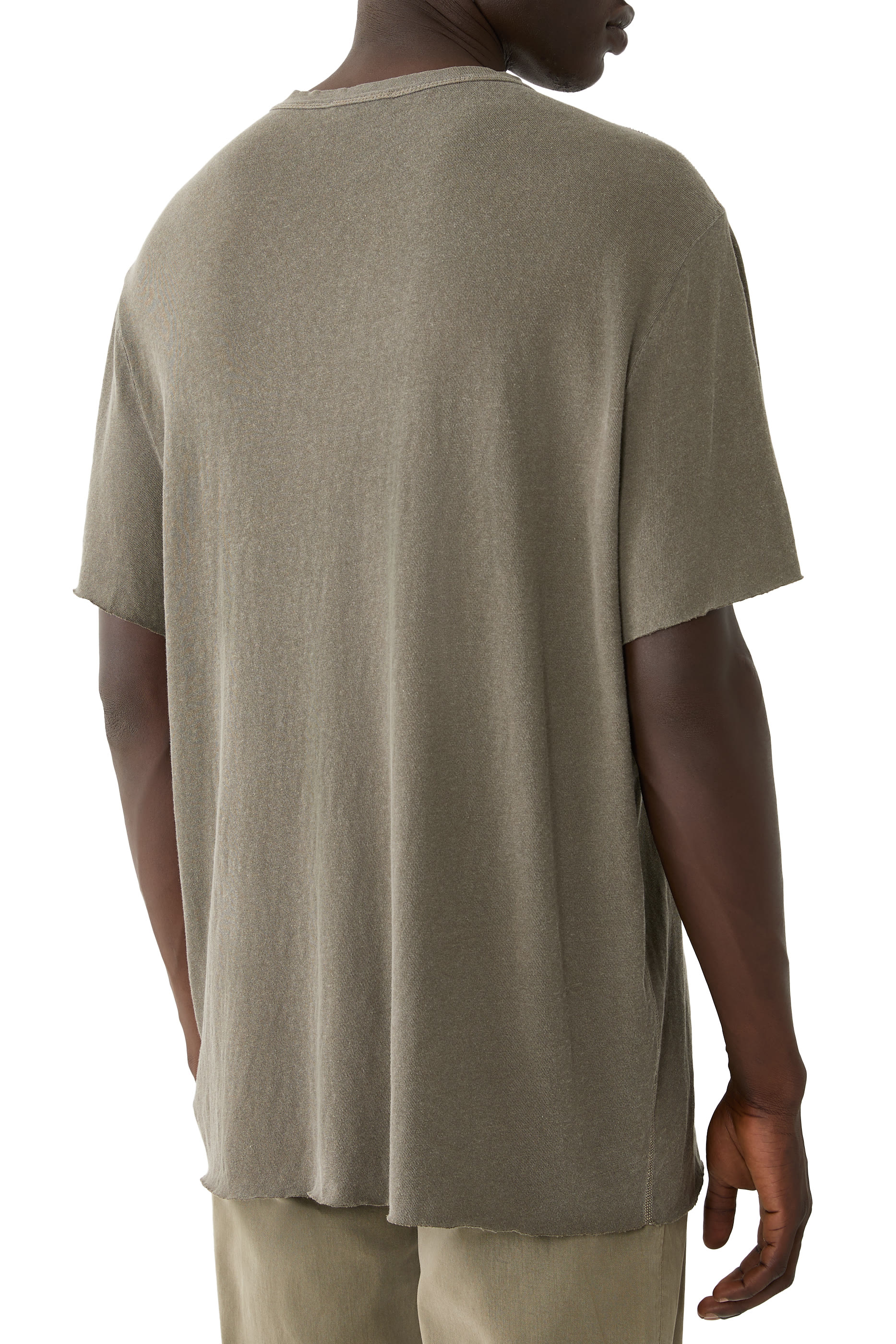 Slub Jersey Short-Sleeved Henley