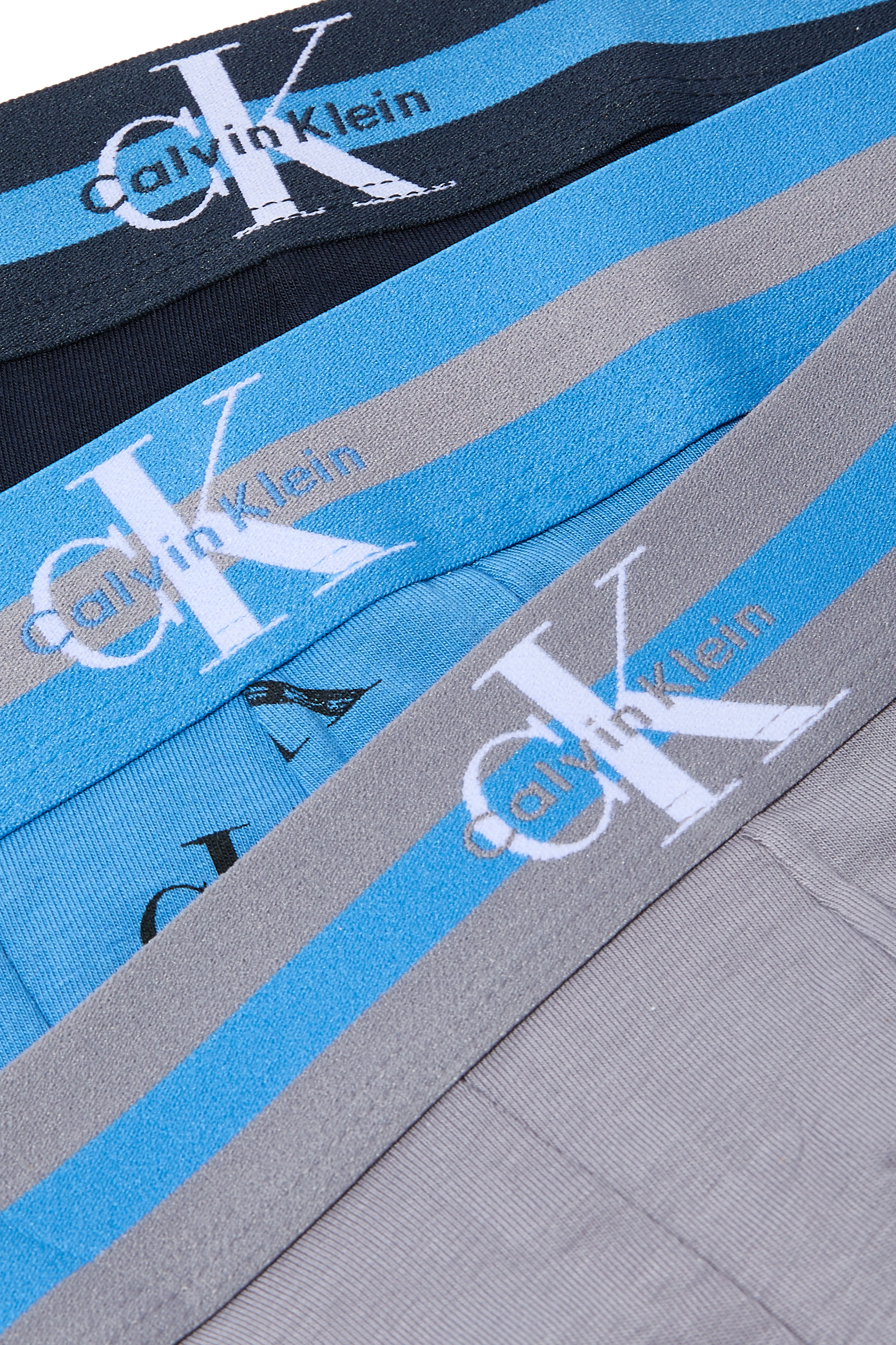  Graphic Monogram Cotton Stripe Trunks, Set of 3 