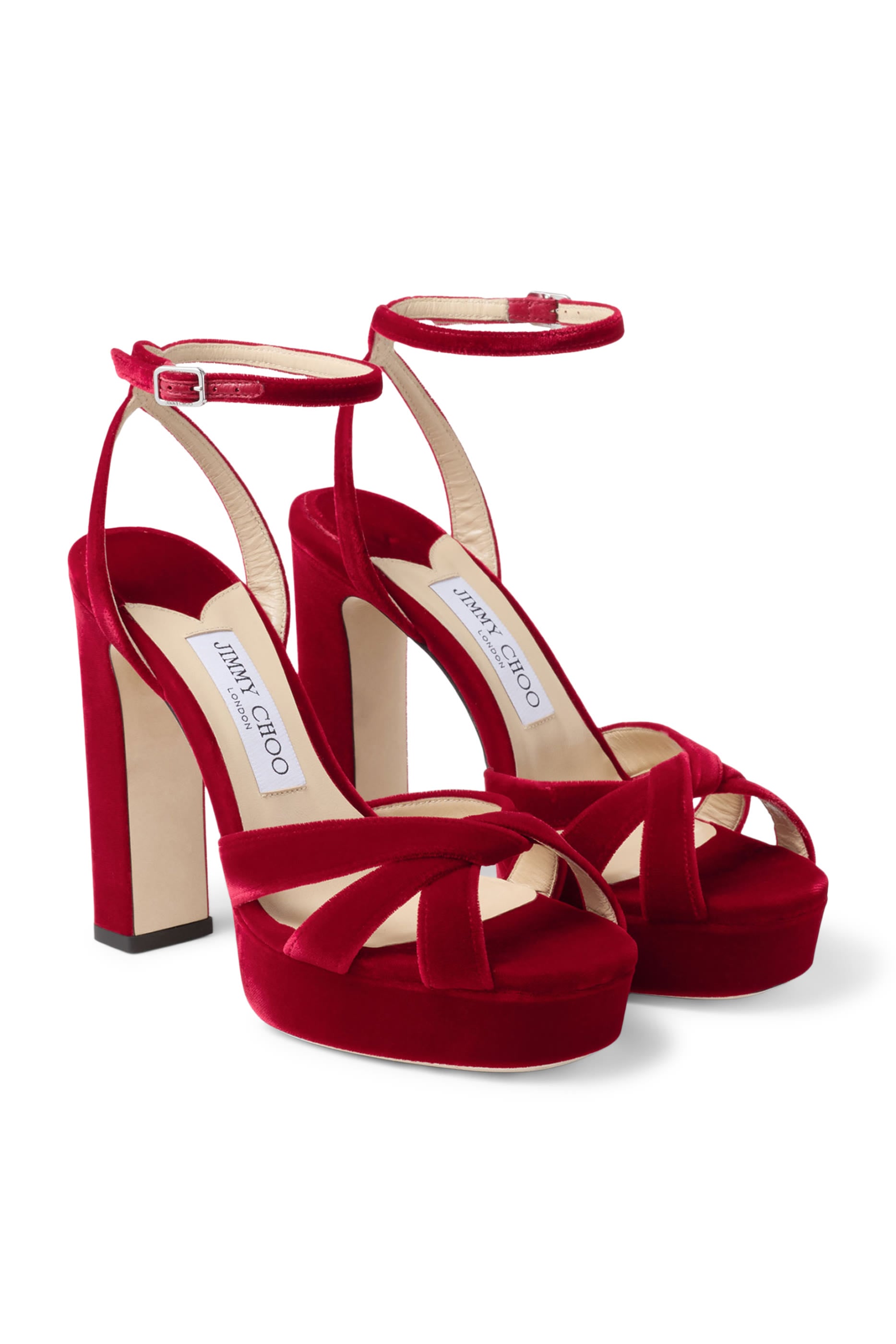 Heloise 120 Velvet Platform Sandals