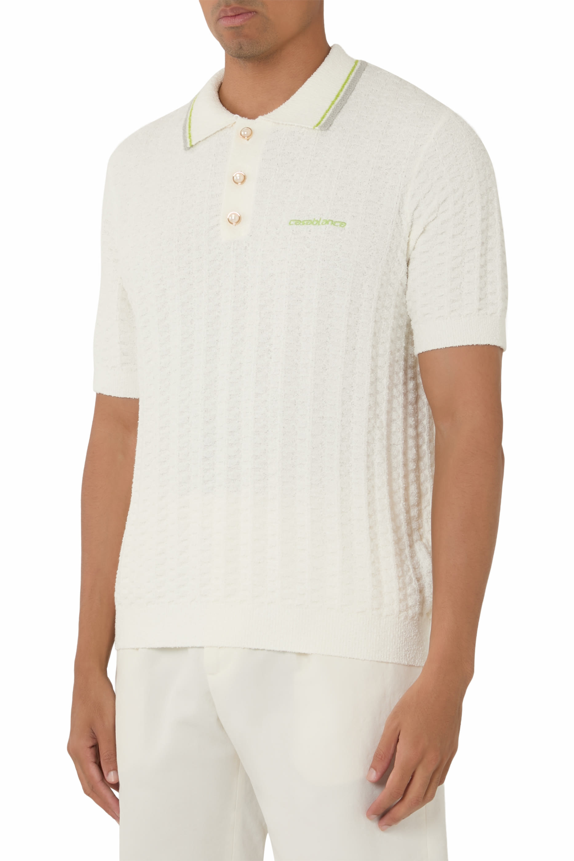 Tennis Boucl&eacute; Polo Shirt