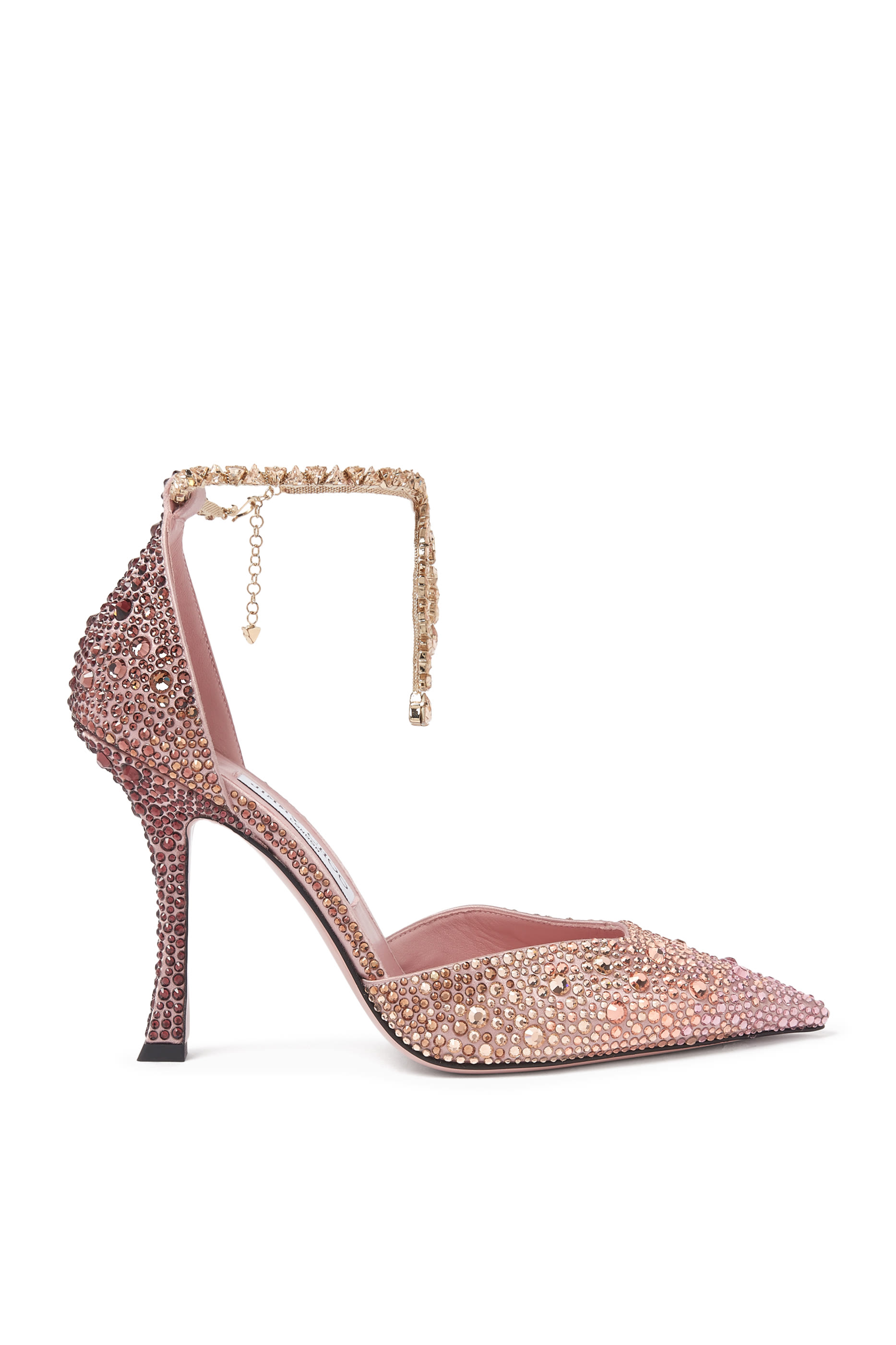 Stevie 100 Satin Crystal Pumps