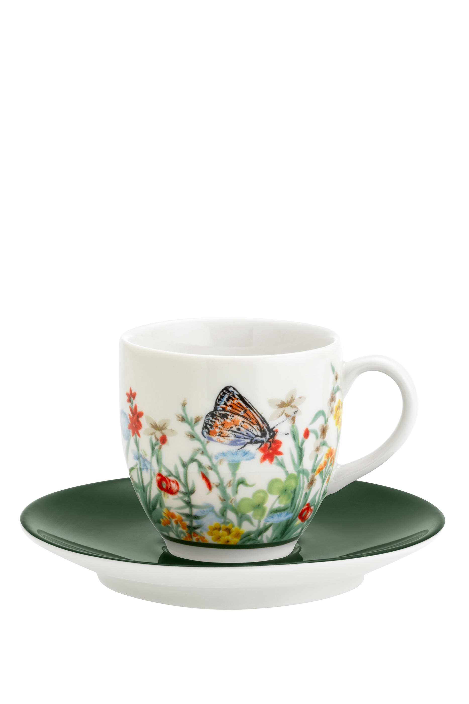 Jardin De Papillons Espresso Cup & Saucer