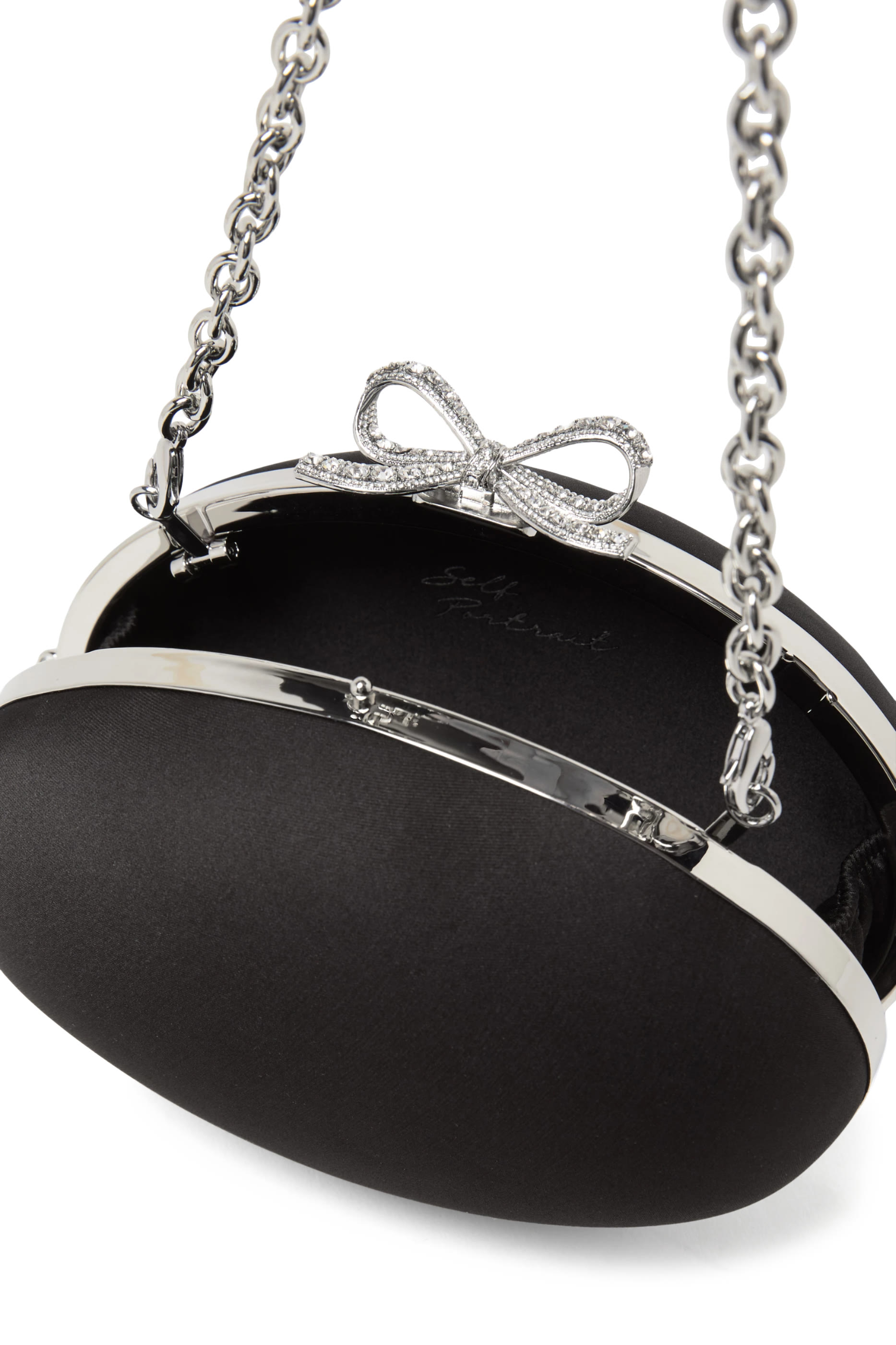 Satin Oval Clutch