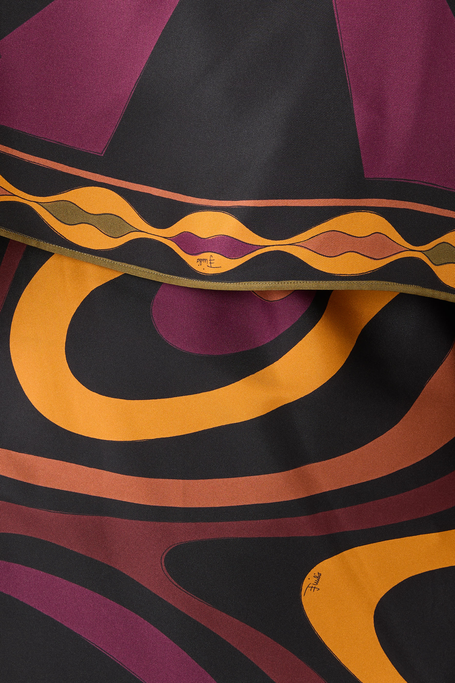 Marmo Print Cape Dress