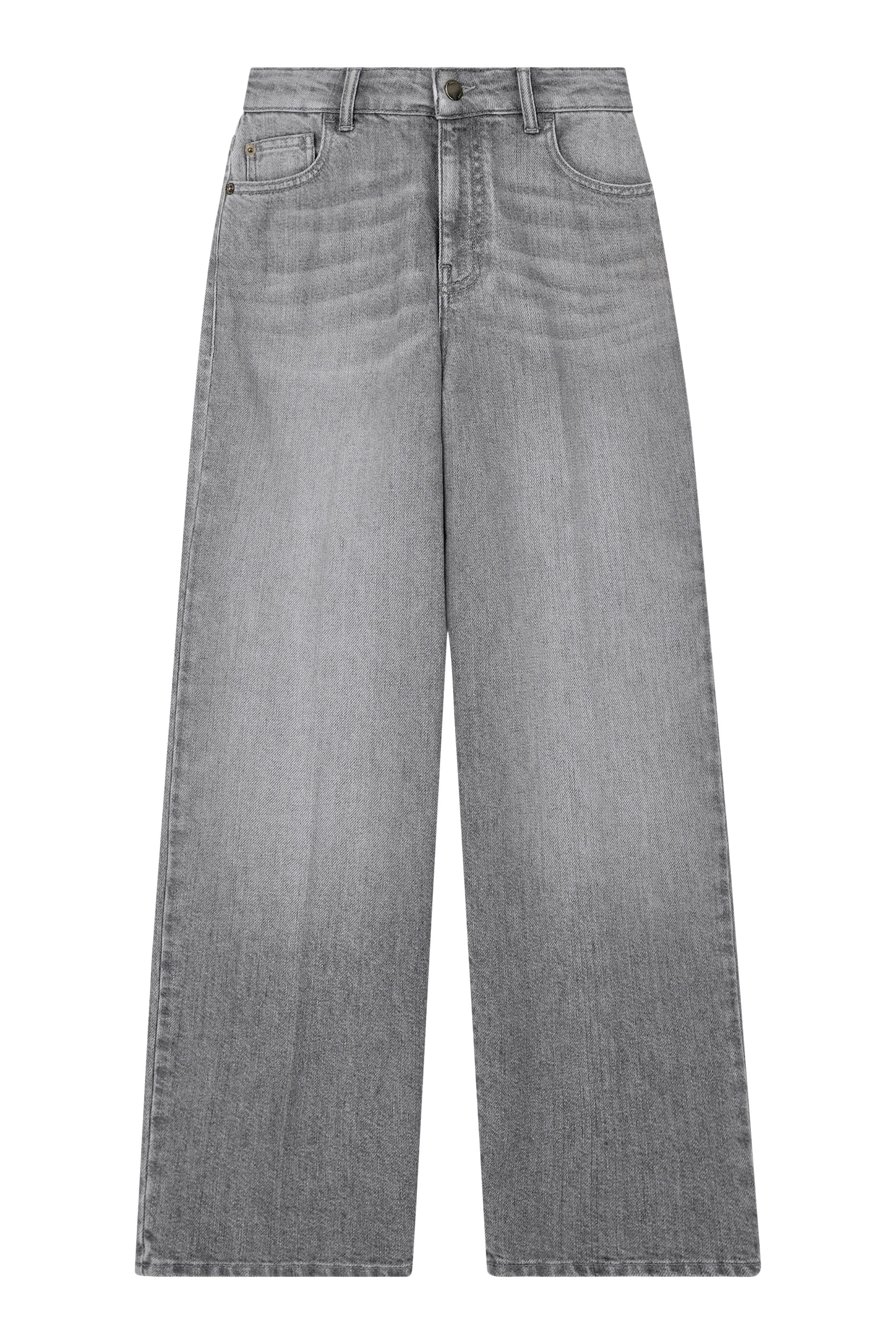 Five-Pocket Wide-Leg Jeans