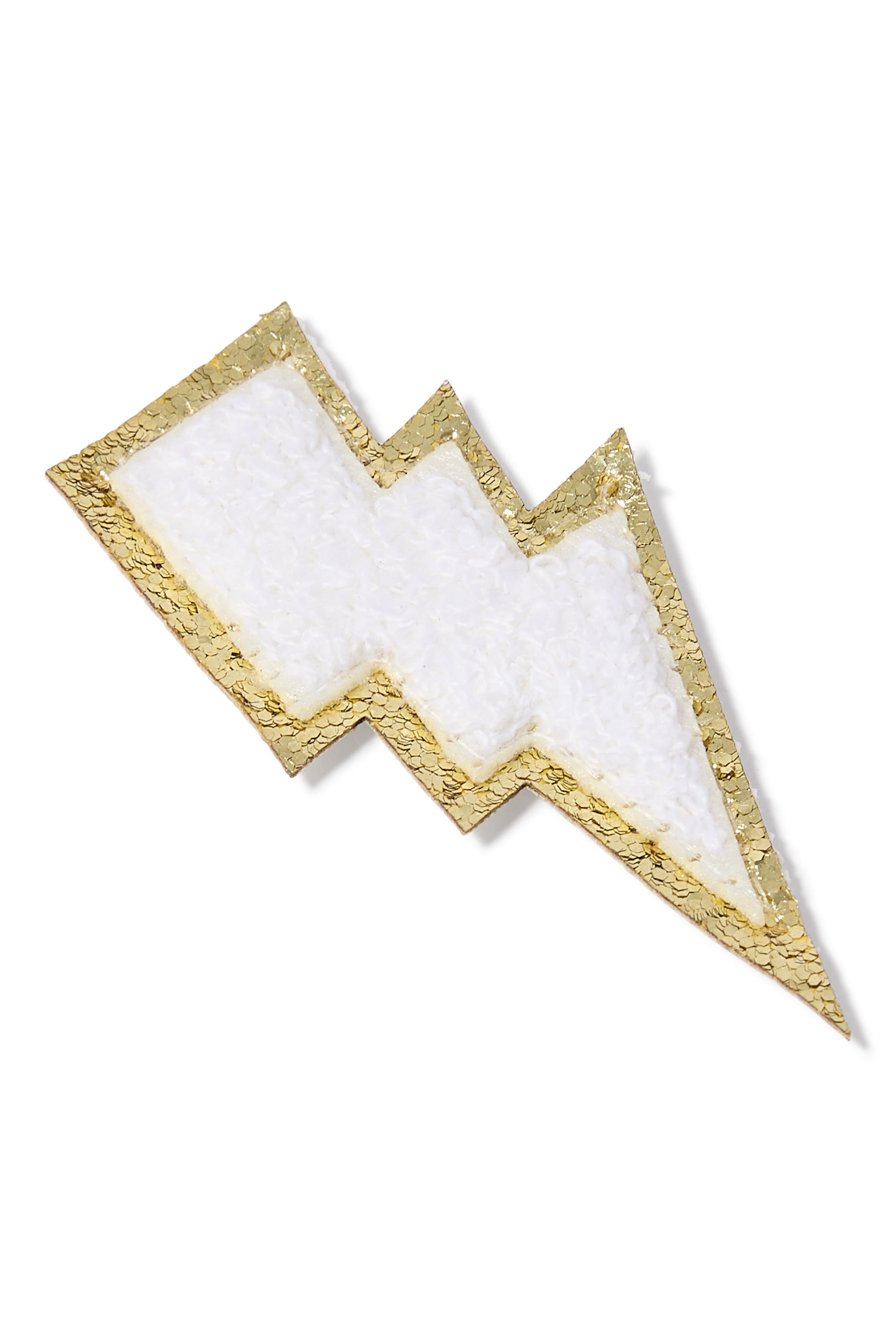 Kids Chenille Lightning Bolt Patches Set