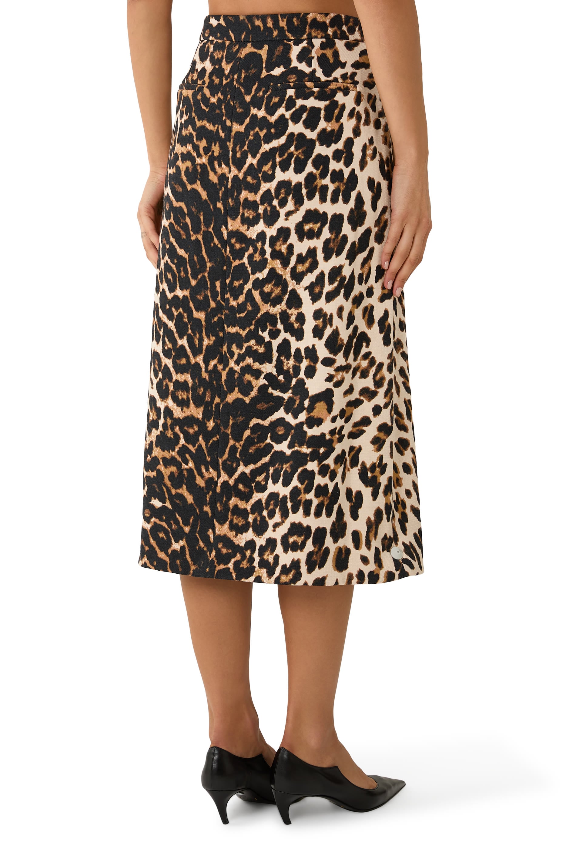 Leopard Midi Skirt