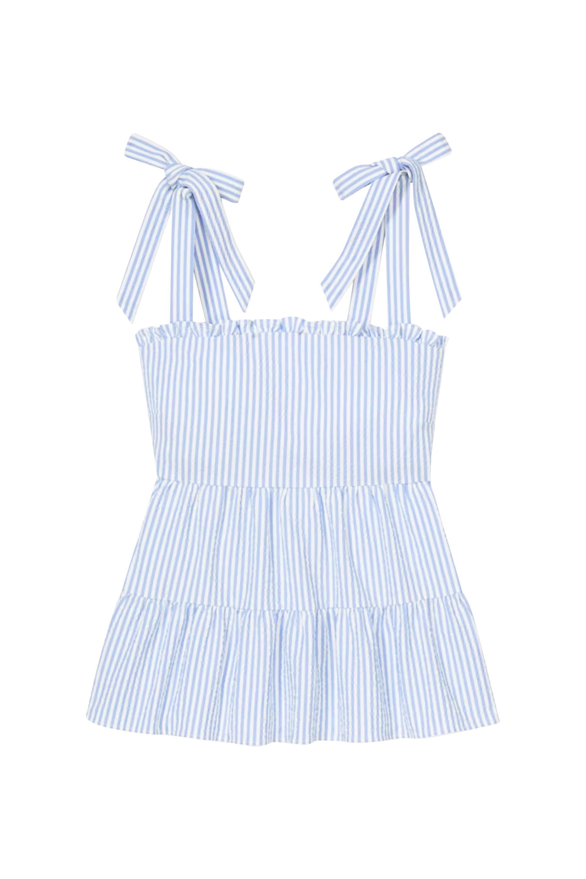 Seersucker Tiered Top