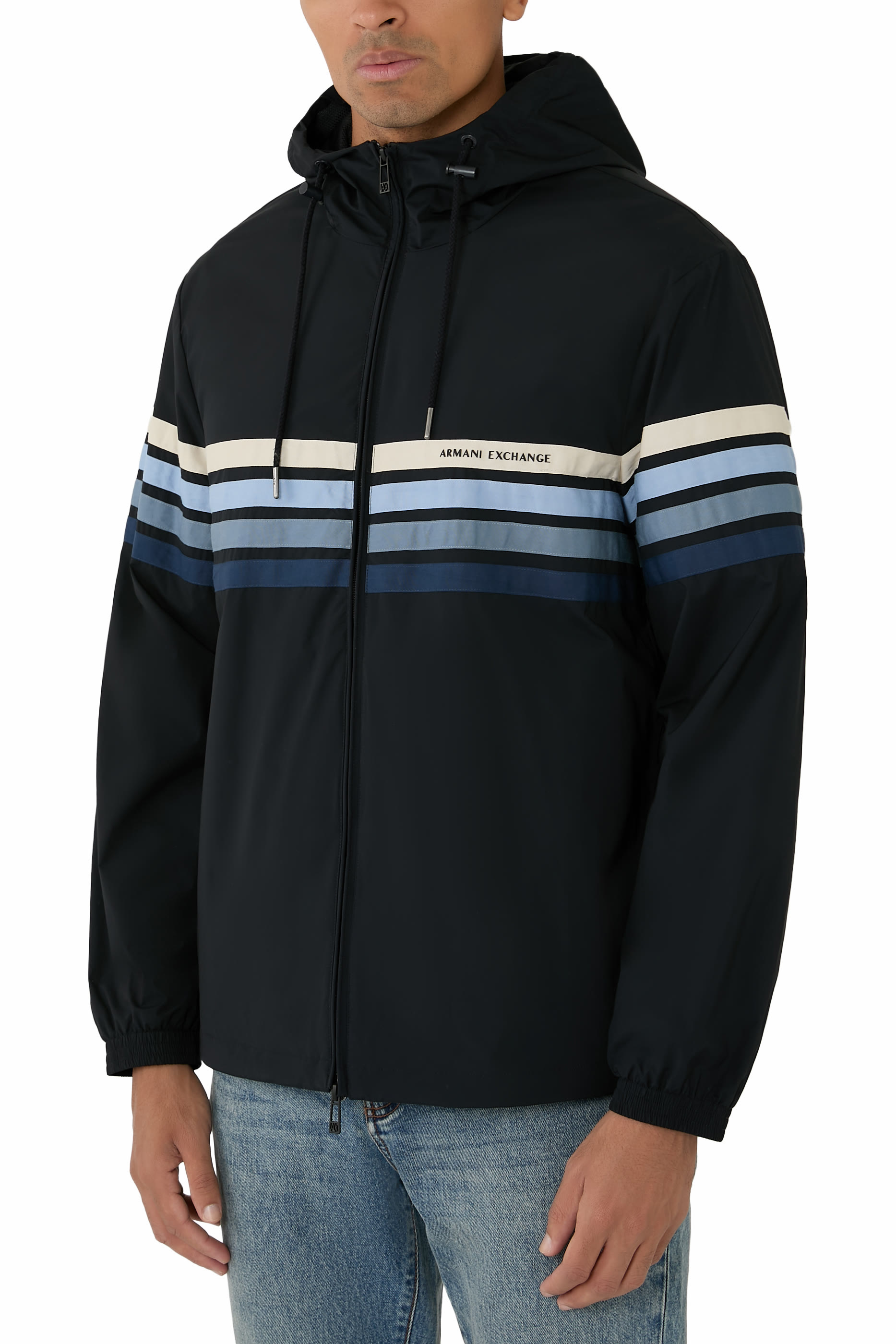 Logo Zip-Through Hoodie Blouson Jacket